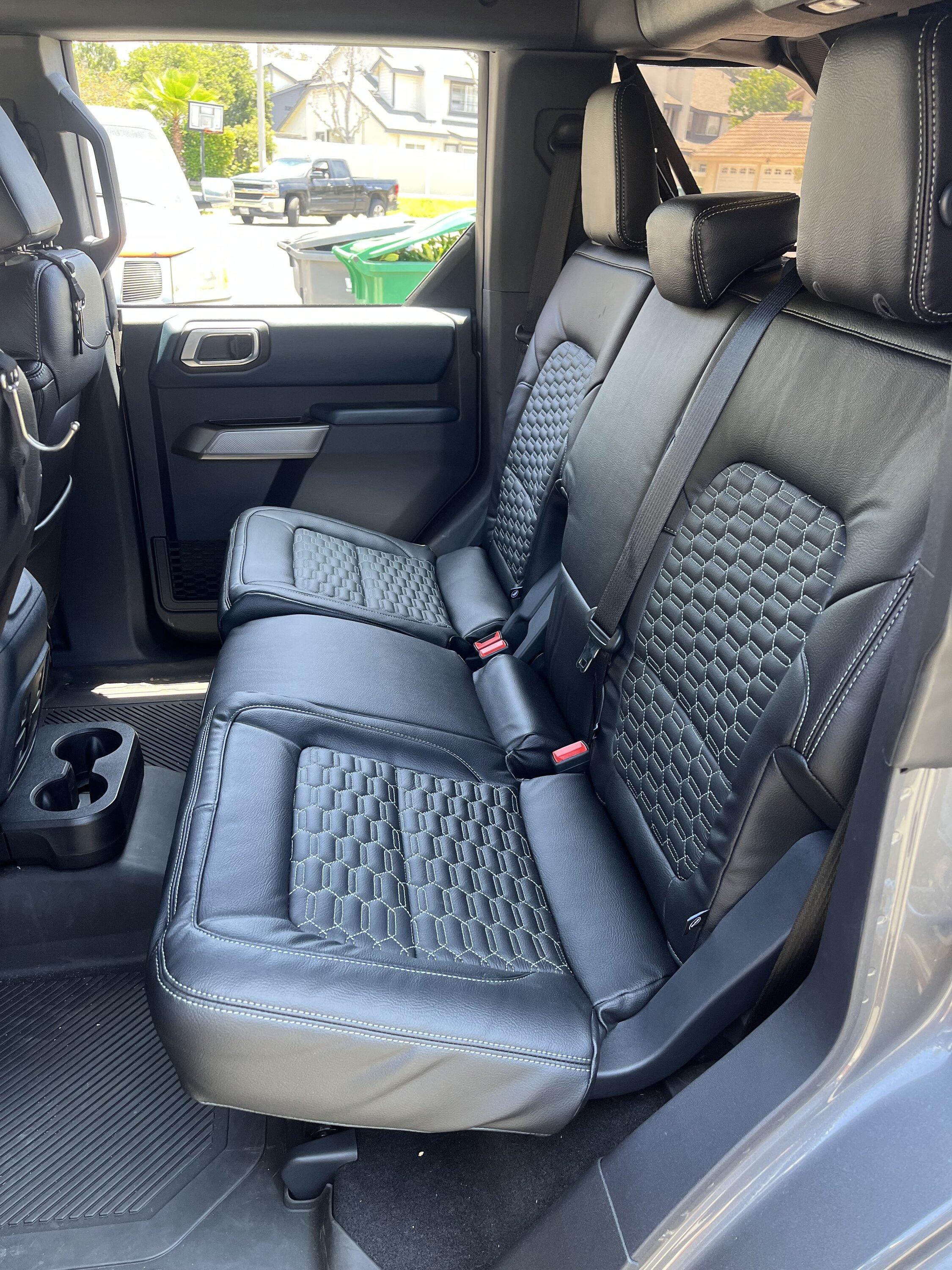 Ford Bronco New Katzkin Leather Interior Installed IMG_0453