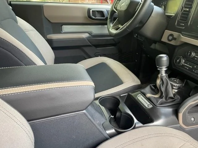 Ford Bronco Got Redline custom leather console and shift boot installed. 1