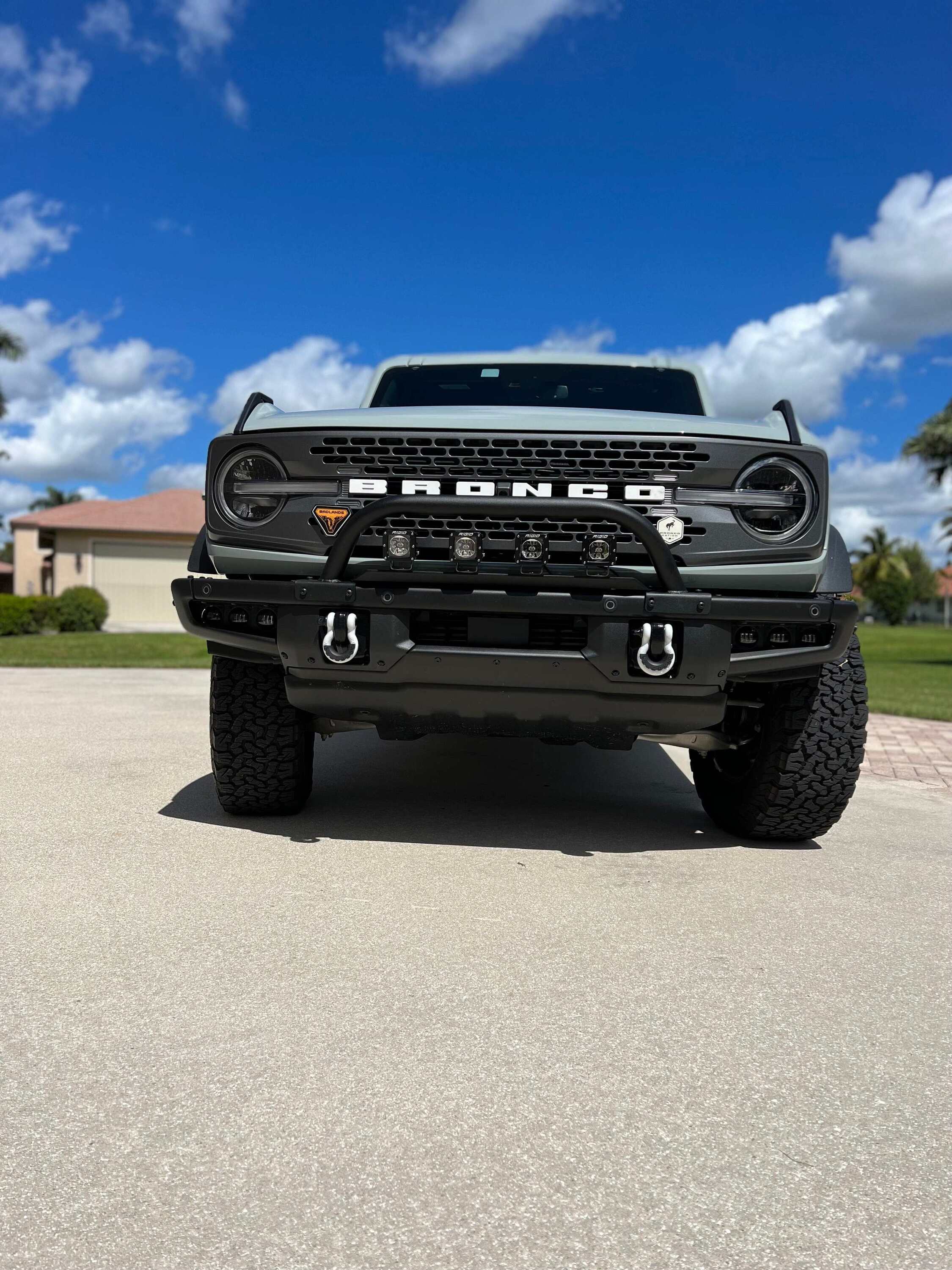Ford Bronco Does anyone offer 4 round lights that fit inside the factory brush guard? 1687699910287