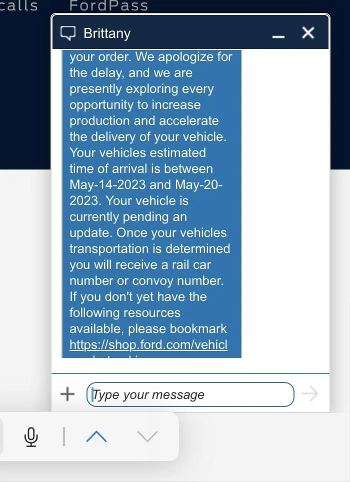 Ford Bronco Delivery date IMG_2699