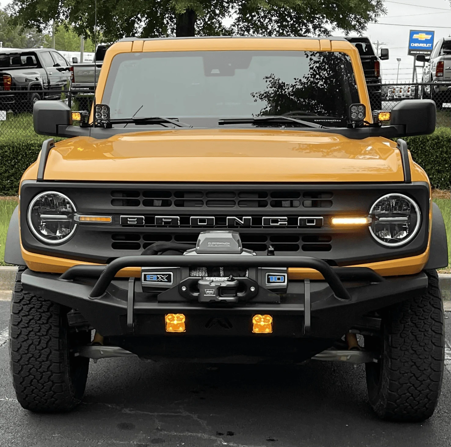 Ford Bronco Mountains2Metal 2 pod light A-Pillar mounts 1687750225036