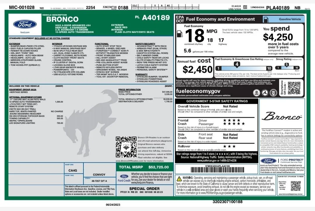 Ford Bronco HERITAGE EDITION Bronco Club 20230626_082441