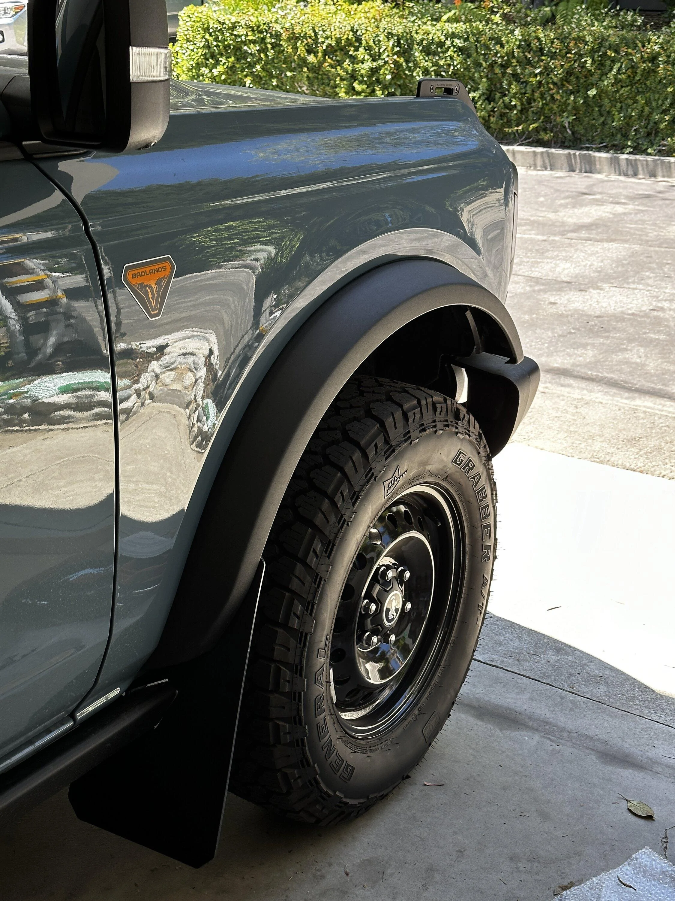 Ford Bronco New Version of Rek Gen Mudflaps Installed IMG_1395