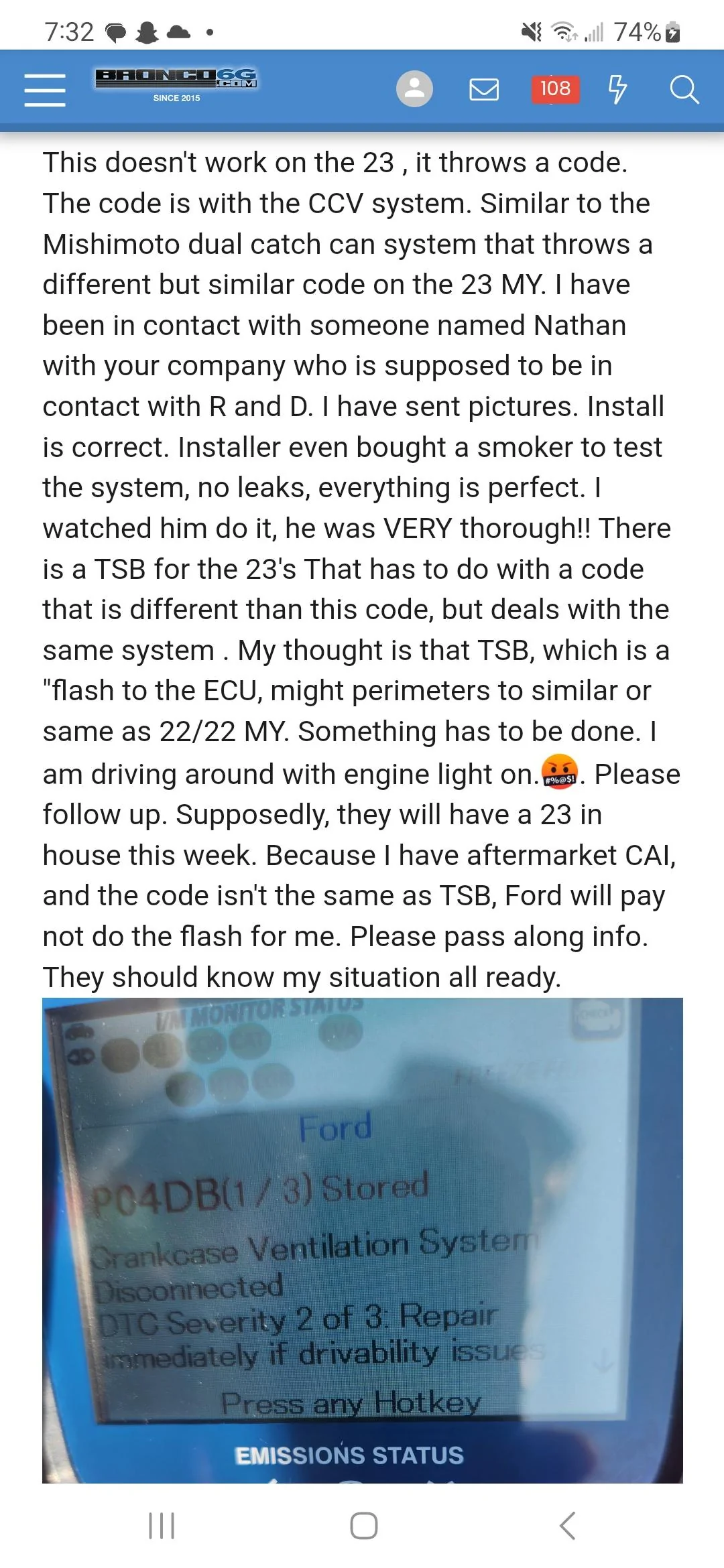 Ford Bronco Injen CAI for the 2.7L Installed! Screenshot_20230626_073214_DuckDuckGo
