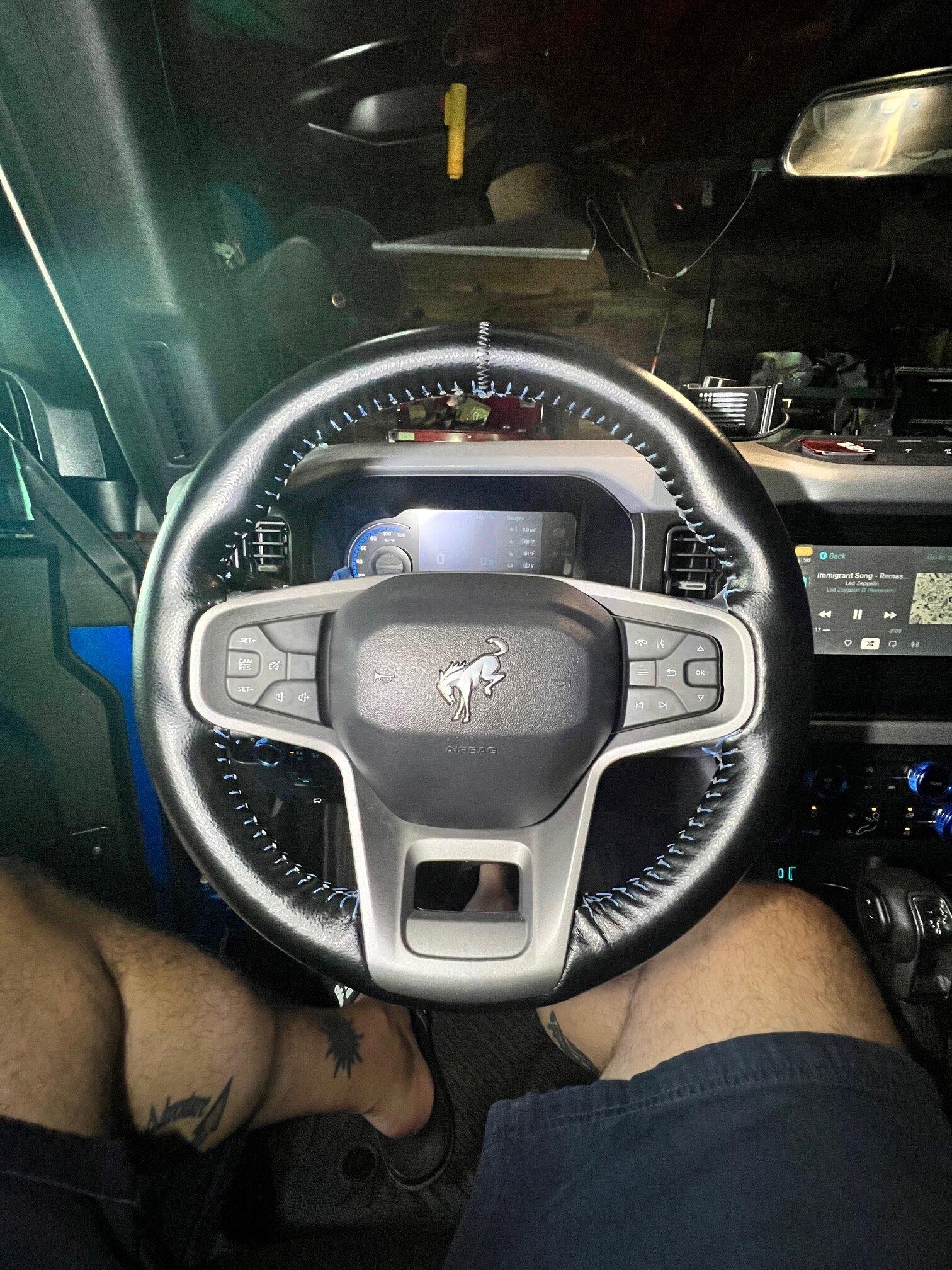 Ford Bronco steering wheel wrap wheel2