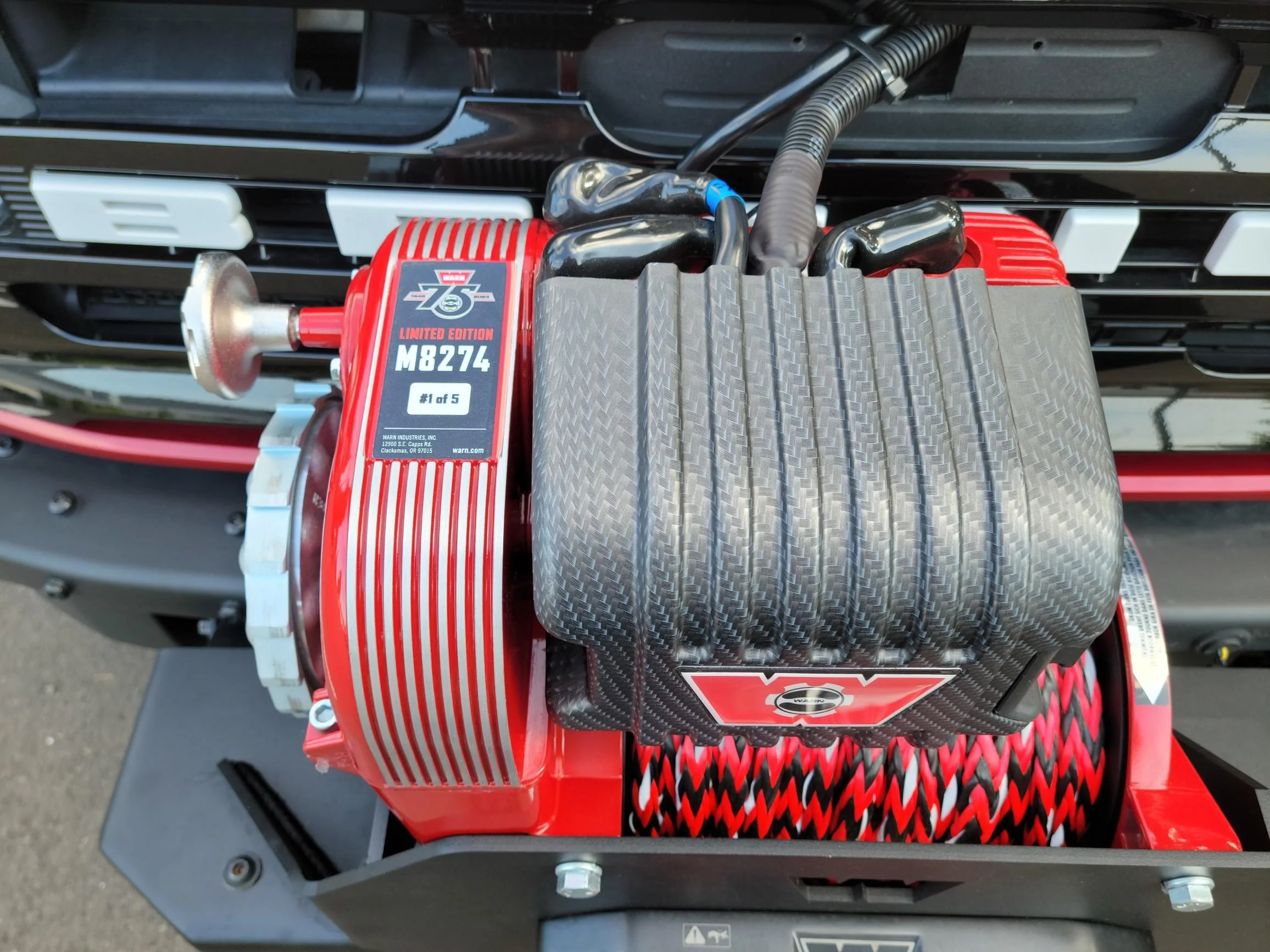 Ford Bronco 75th anniversary Warn 8274 Winch installed on my 2 Door Bronco 1687881652539