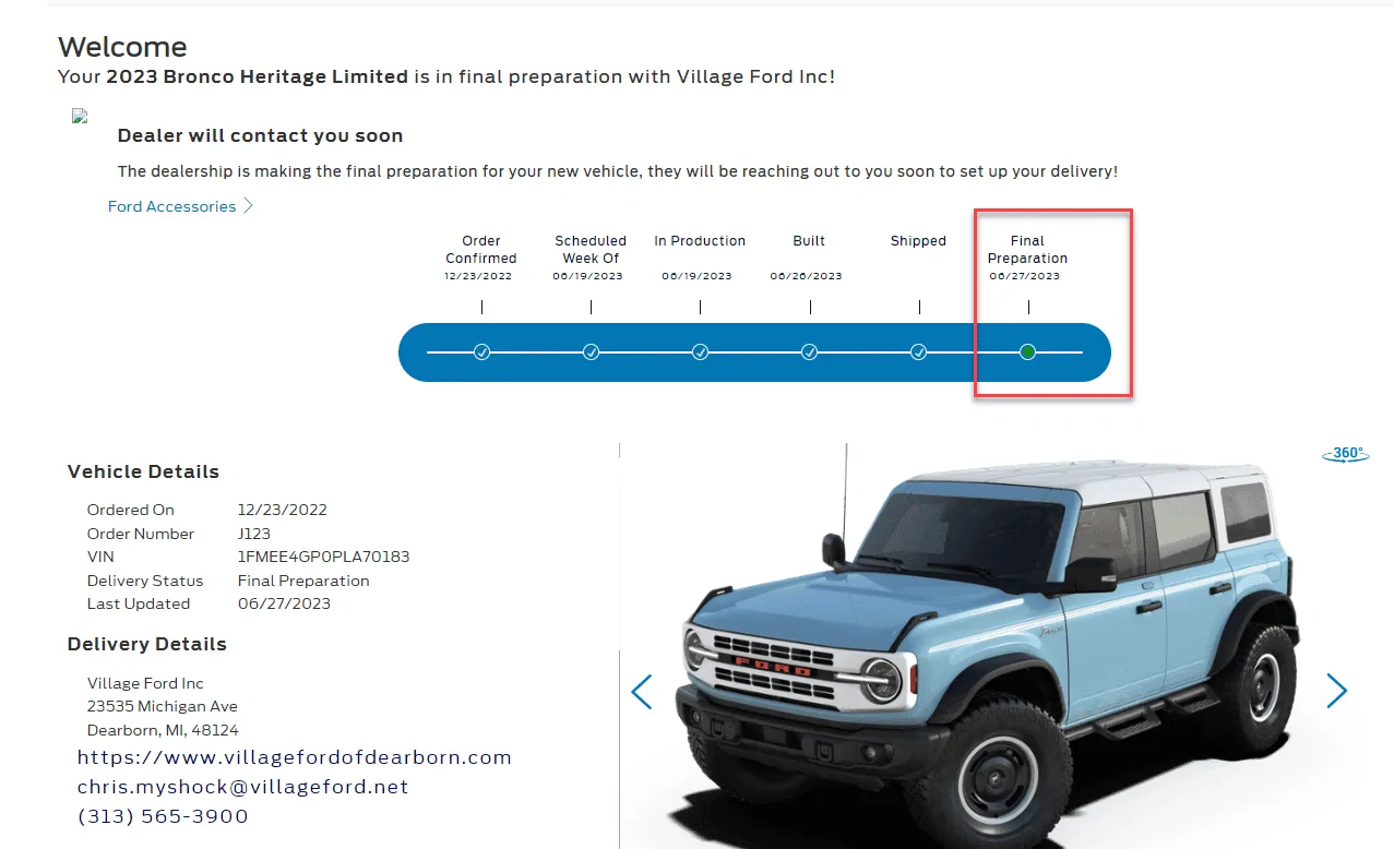 Ford Bronco HERITAGE EDITION Bronco Club 1687887557131