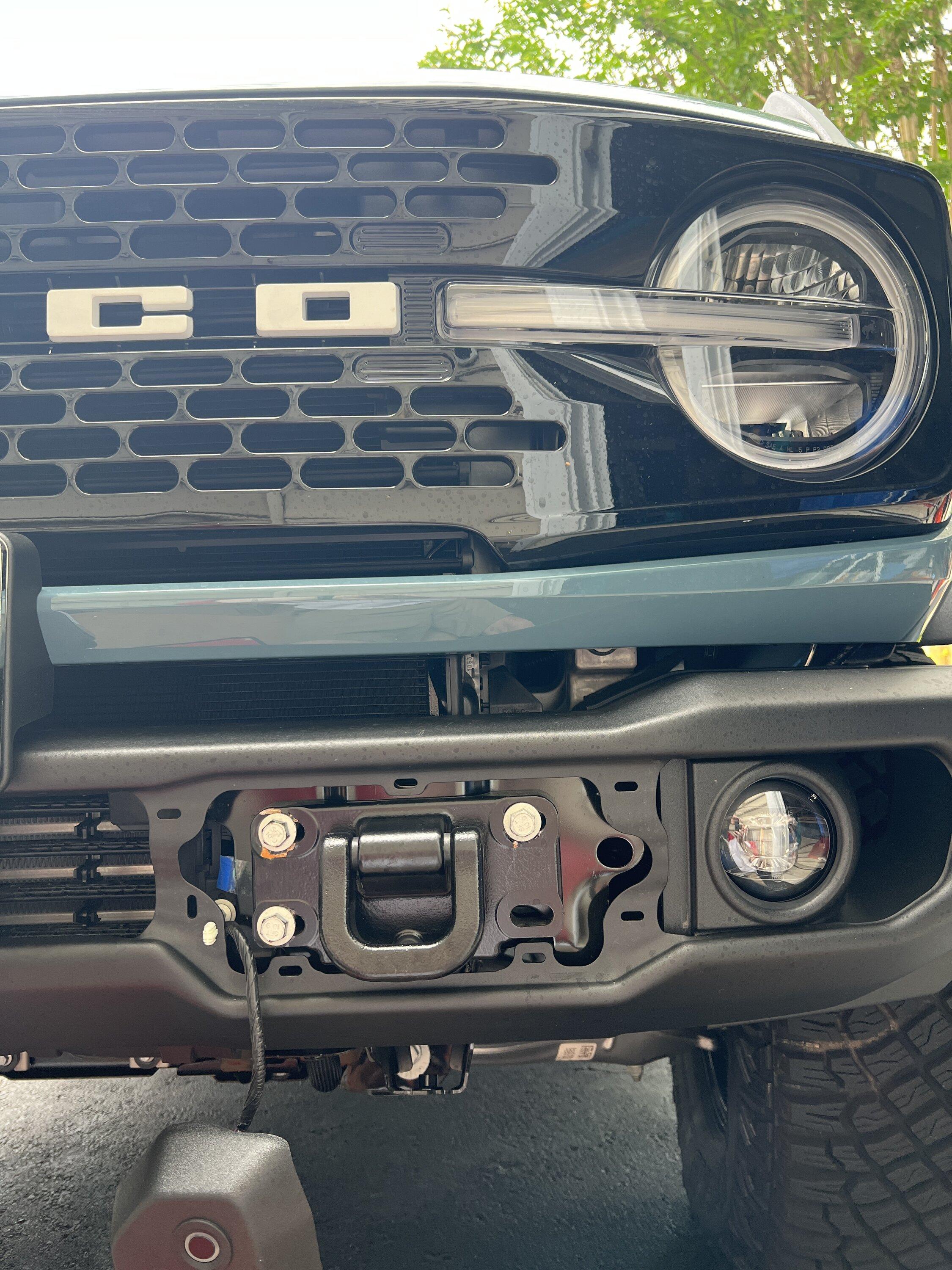 Ford Bronco Replacing shackles on 2023 Wildtrack (standard bumper) with removable type IMG_3815