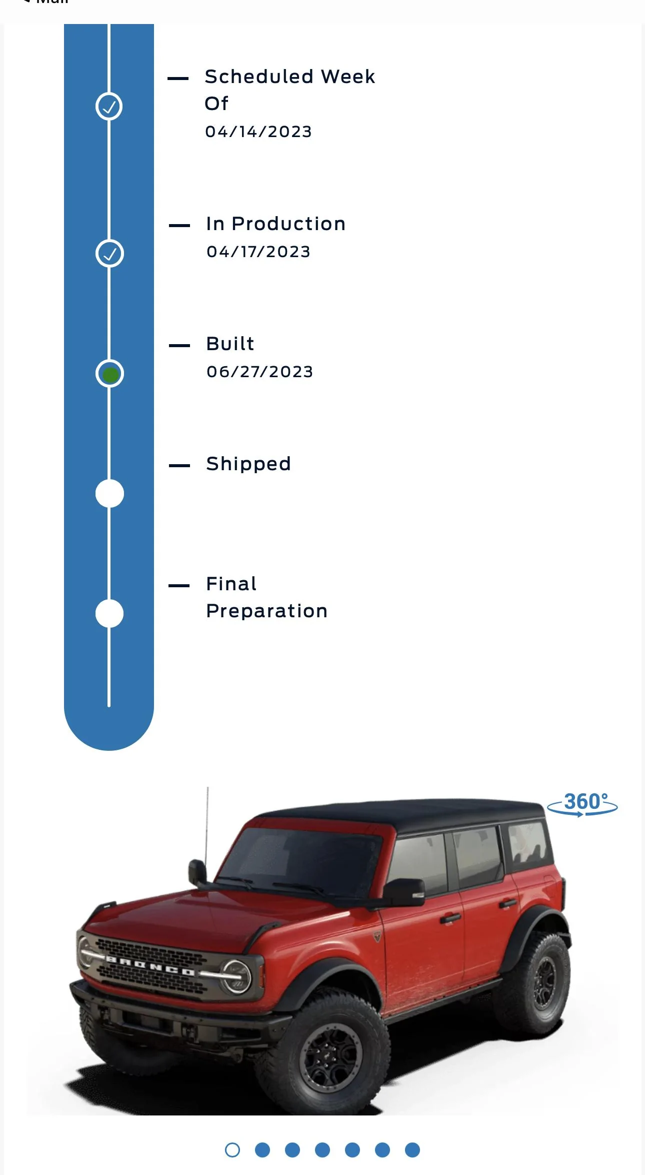 Ford Bronco Bronco Build Week 4/10/2023 D3902989-91D8-42BB-B9BD-F1D87C4F3BC7