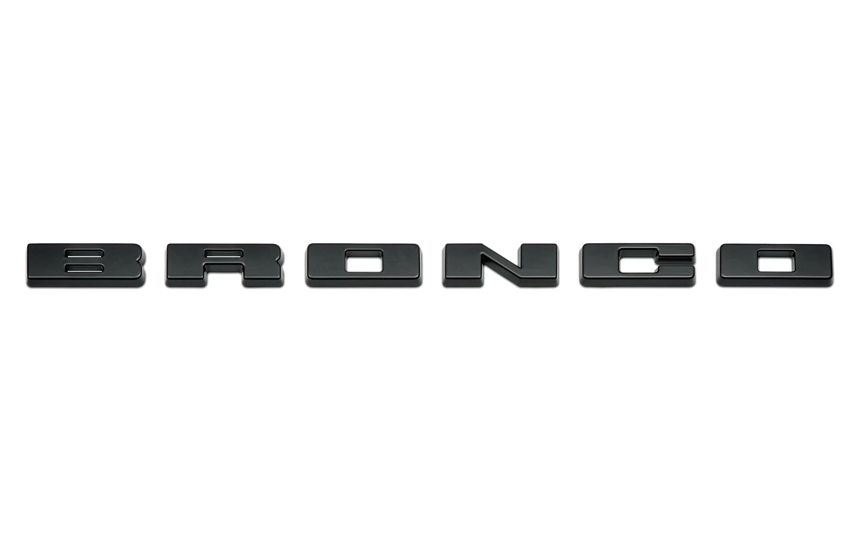 Ford Bronco Official Ford Bronco Grille Black Lettering Overlay Kit $110 M-1447-BLMB