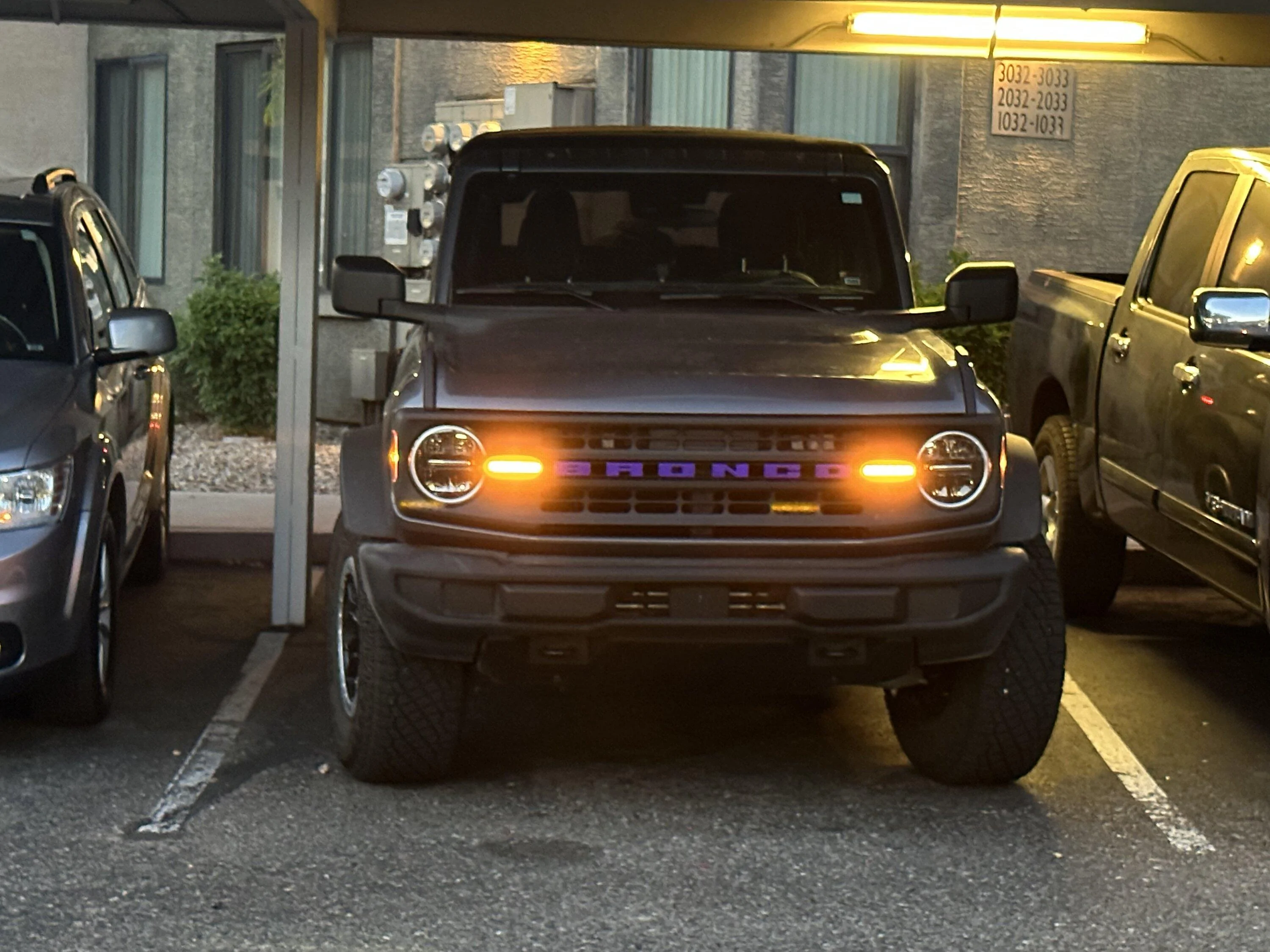 Ford Bronco Official Ford Bronco Grille Black Lettering Overlay Kit $110 IMG_2706