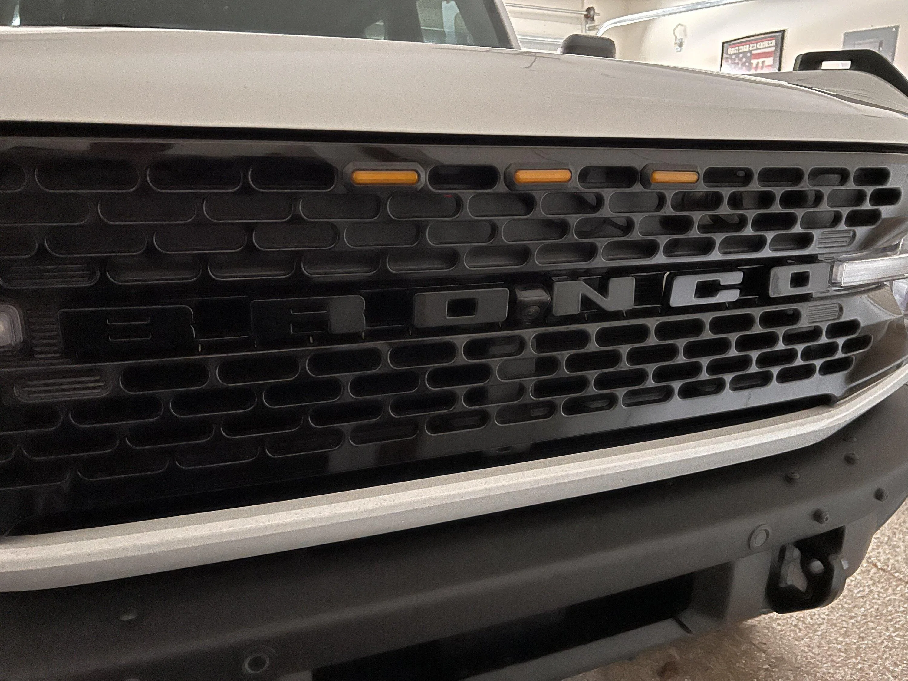 Ford Bronco Official Ford Bronco Grille Black Lettering Overlay Kit $110 1687992426949