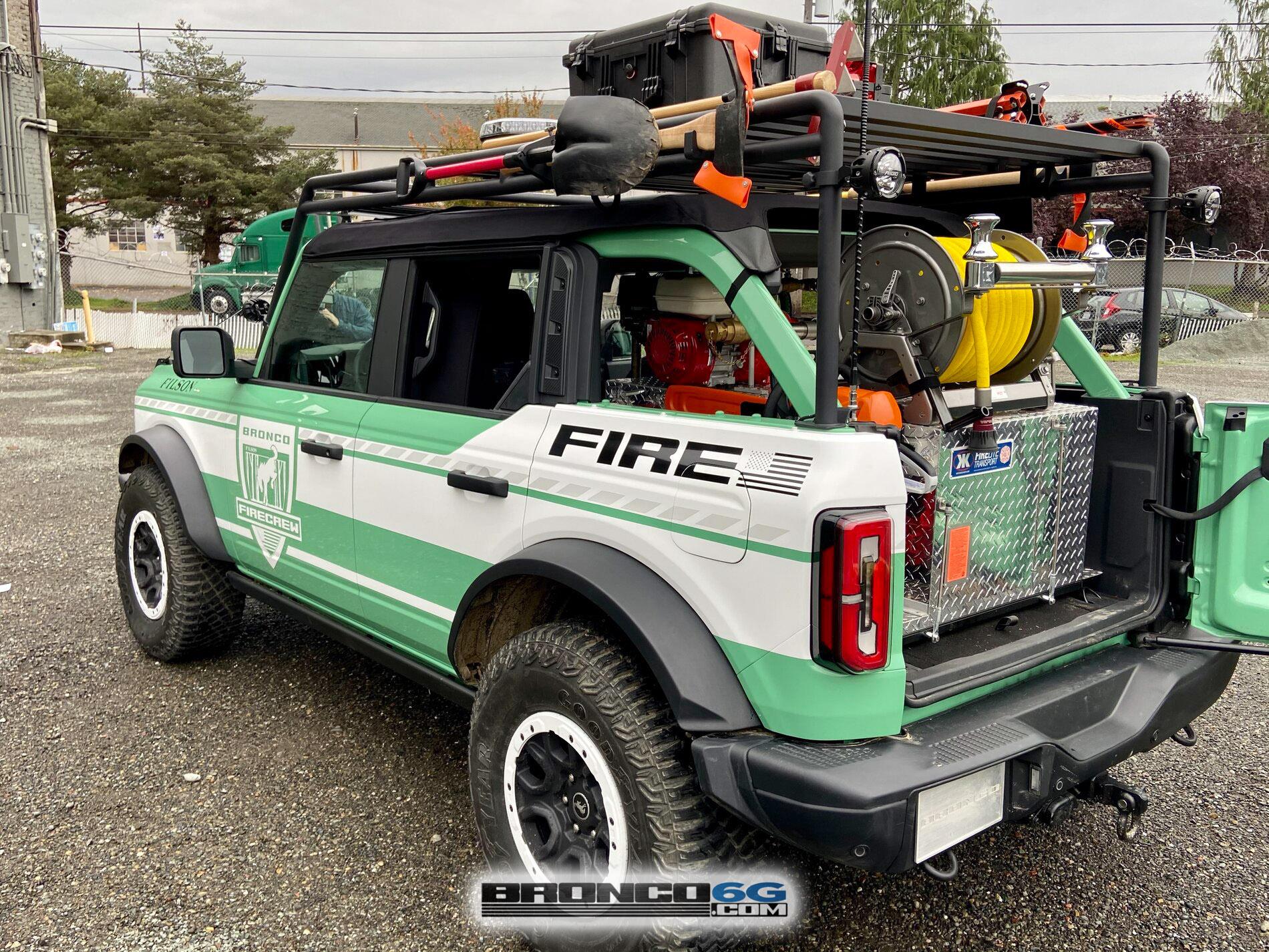 Ford Bronco Filson Bronco Fire Rig and Overland Badlands Concept @ Seattle Event 2022 Filson Bronco Wildland Fire Rig Concept 57