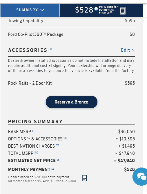 Ford Bronco What am I missing? Fully loaded BD vs Wildtrak Screenshot (79)