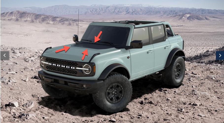 Ford Bronco Wildtrak Bronco Thread hood graphic
