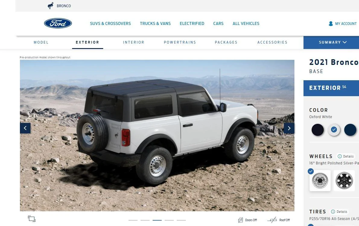 Ford Bronco More Interior Options & Colors -- Ford CEO Farley is listening to Bronco6g members! Captur