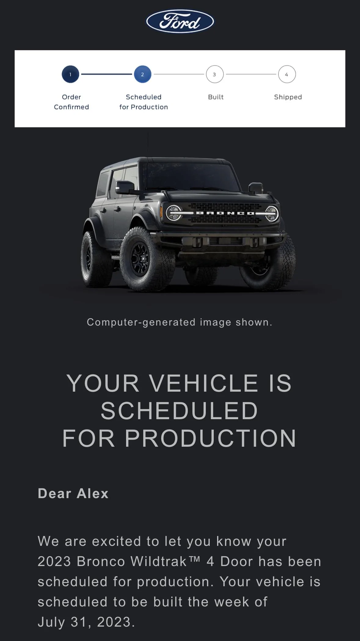 Ford Bronco 📬 6/29/23 Scheduling Emails Now Arriving! 1C76CC77-BC44-4402-992E-7DB013C88C39