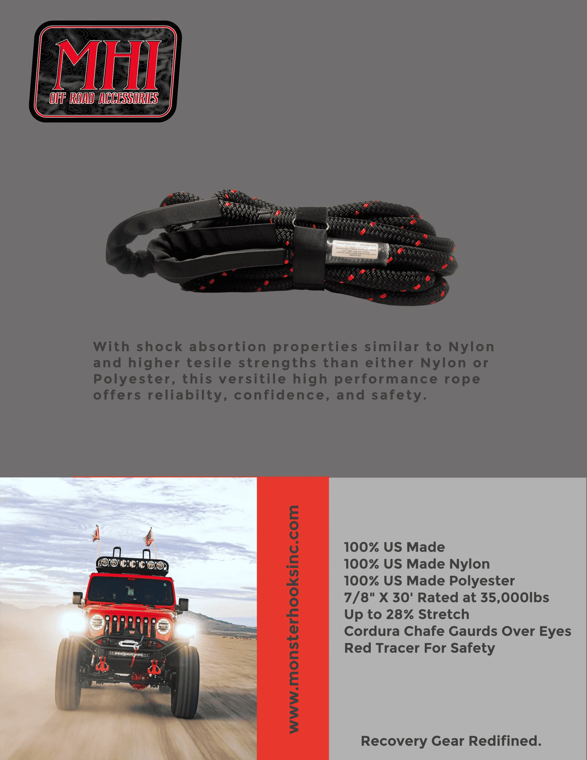 KINETIC TOW ROPE FROM MHI | Bronco6G - 2021+ Ford Bronco & Bronco ...