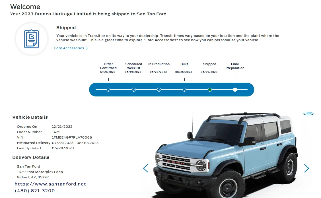Ford Bronco HERITAGE EDITION Bronco Club 1688130918368