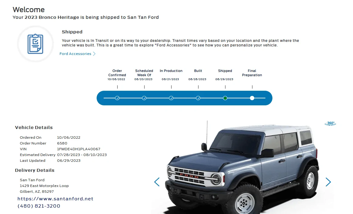 Ford Bronco HERITAGE EDITION Bronco Club 1688130948719