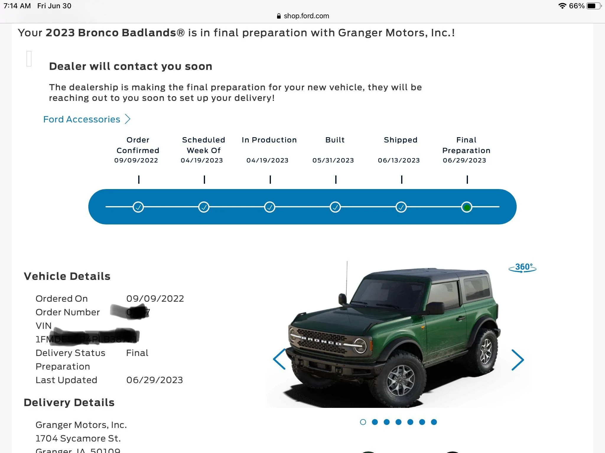 Ford Bronco CALLING ALL GRANGTOBER ORDER PLACERS 9E6C3C8A-51C1-4C60-994D-DAC6EC1EE889