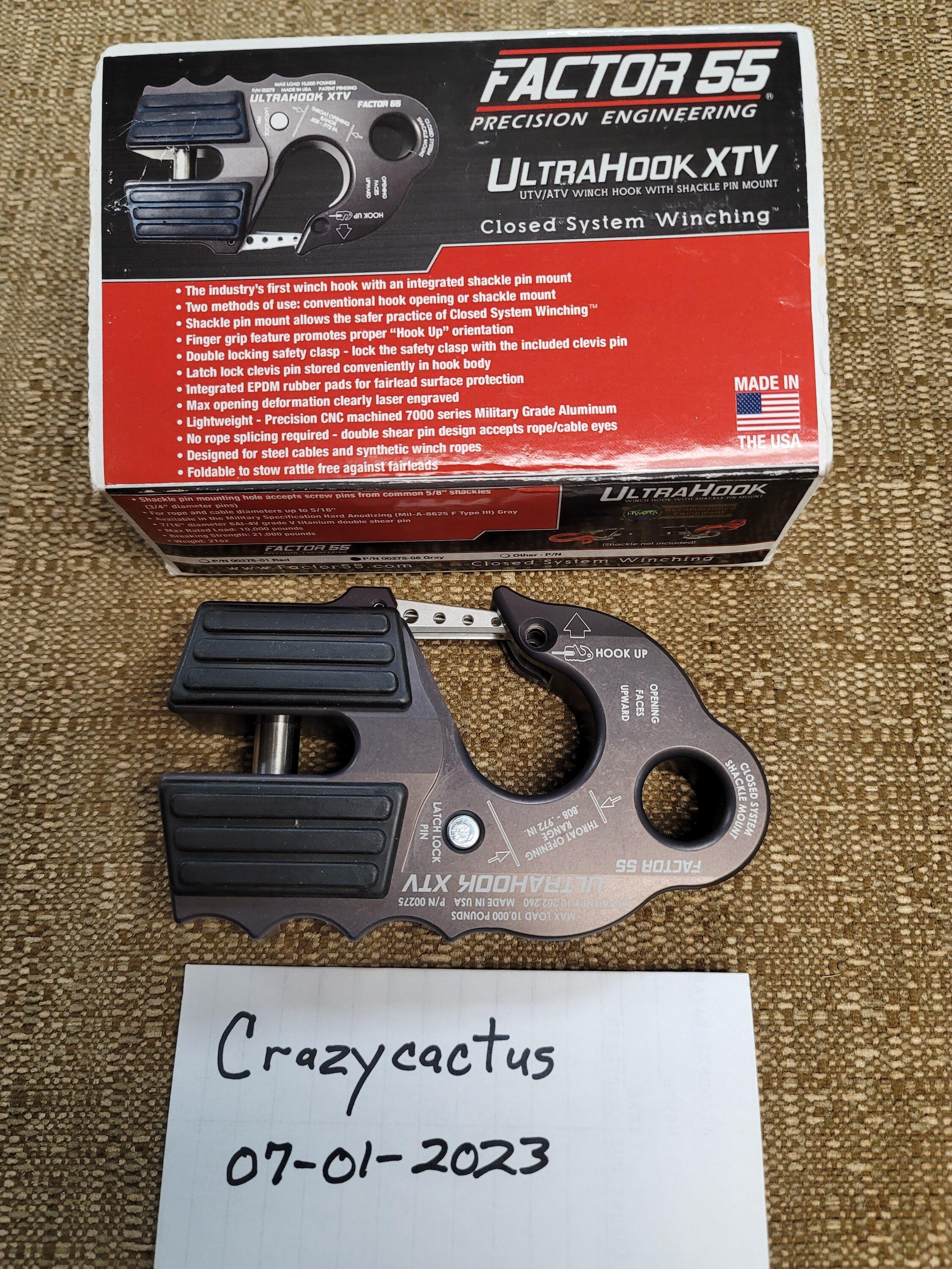 Ford Bronco Factor 55 Ultrahook XTV Gray Brand New Never Installed 20230701_132124