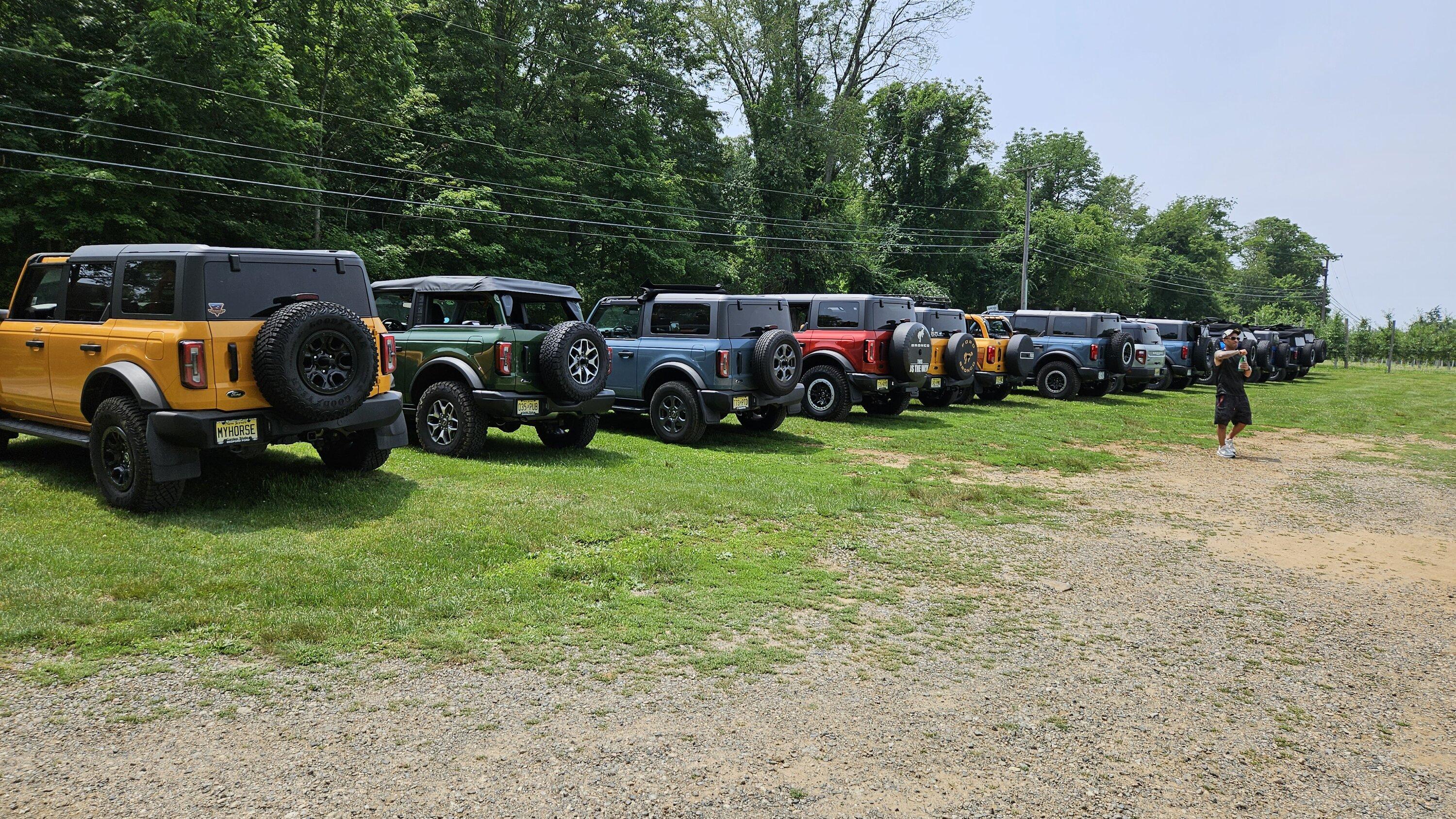 Ford Bronco July 1st NJ trail ride. 20230701_122926