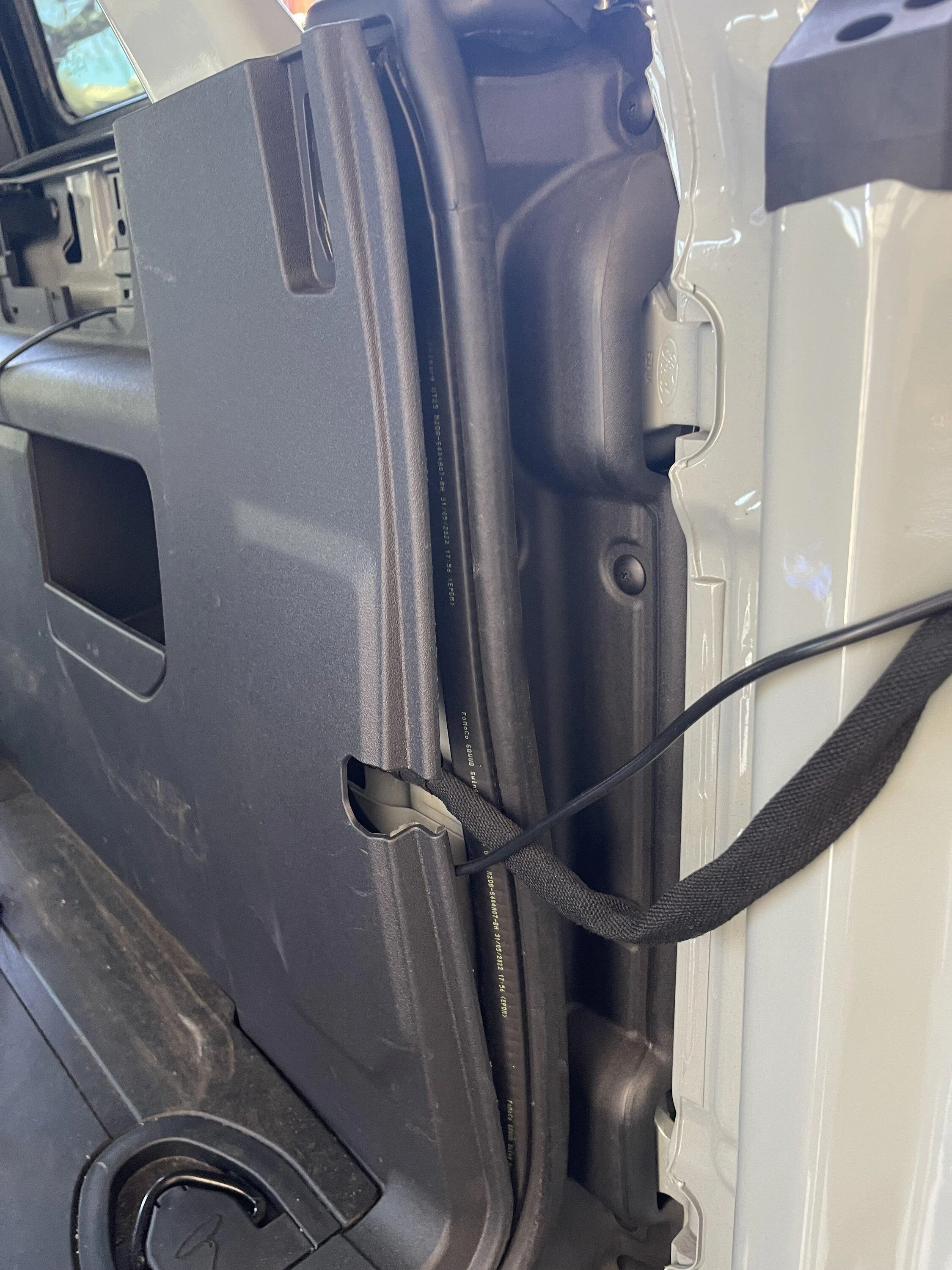 Ford Bronco GMRS Radio install with tailgate mounted antenna 1688302121954