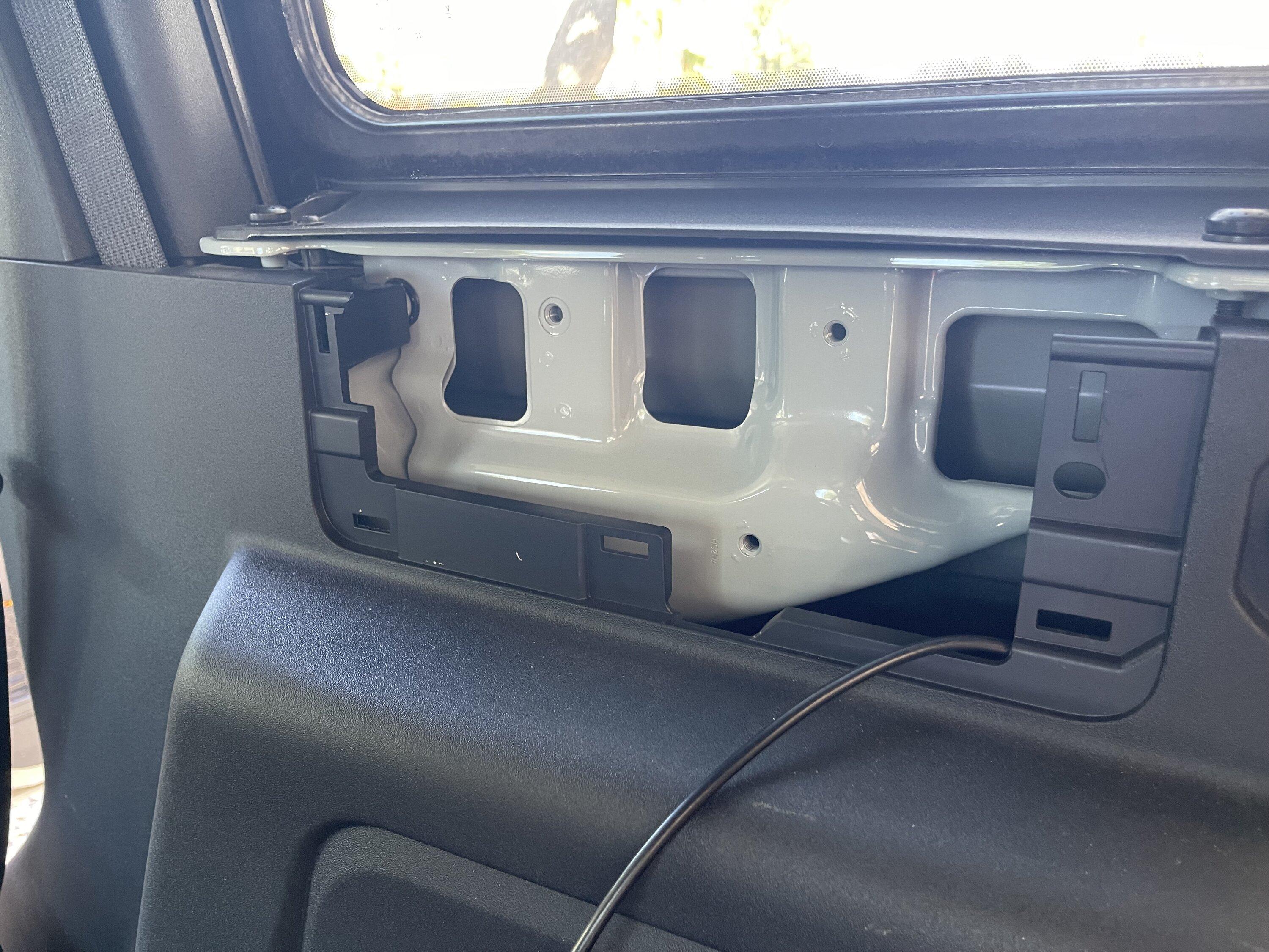 Ford Bronco GMRS Radio install with tailgate mounted antenna 1688302137697