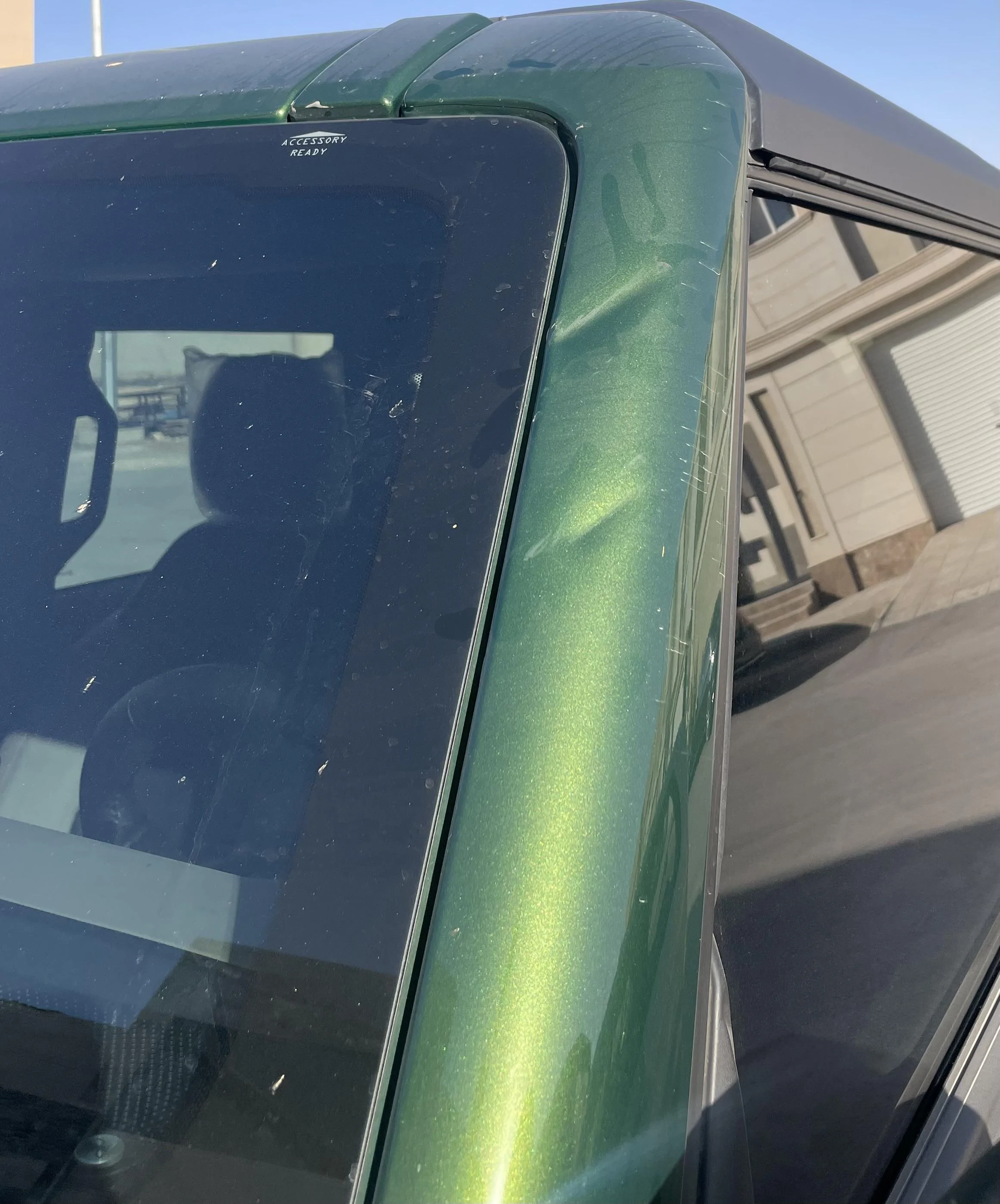 Ford Bronco A pillar dent IMG_8234
