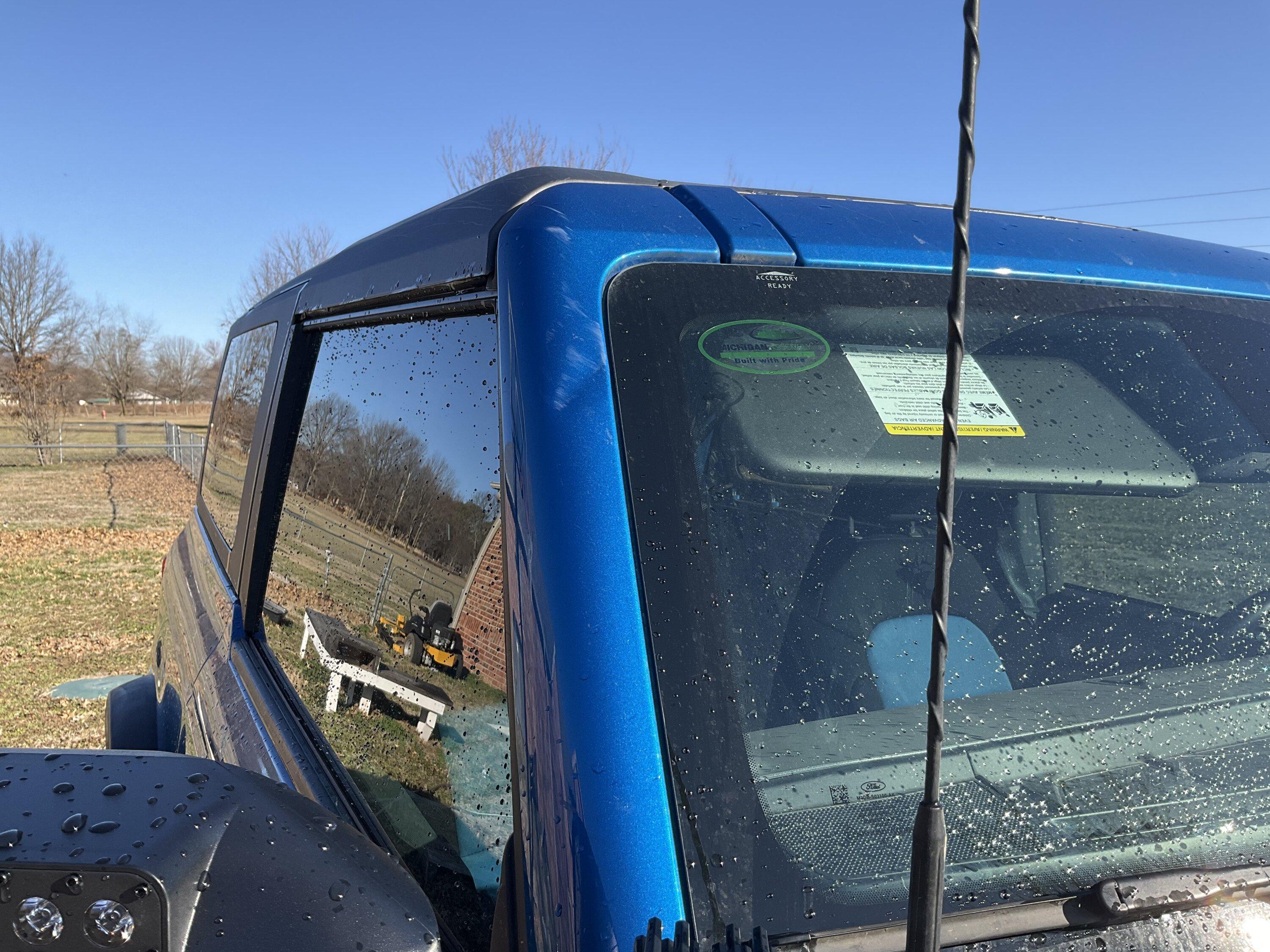 Ford Bronco A pillar dent IMG_3238