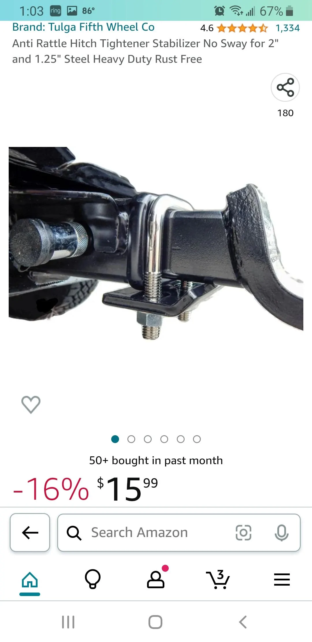 Ford Bronco Looking for Basket Cargo Carrier with Receiver Screenshot_20230703-130343_Amazon Shopping