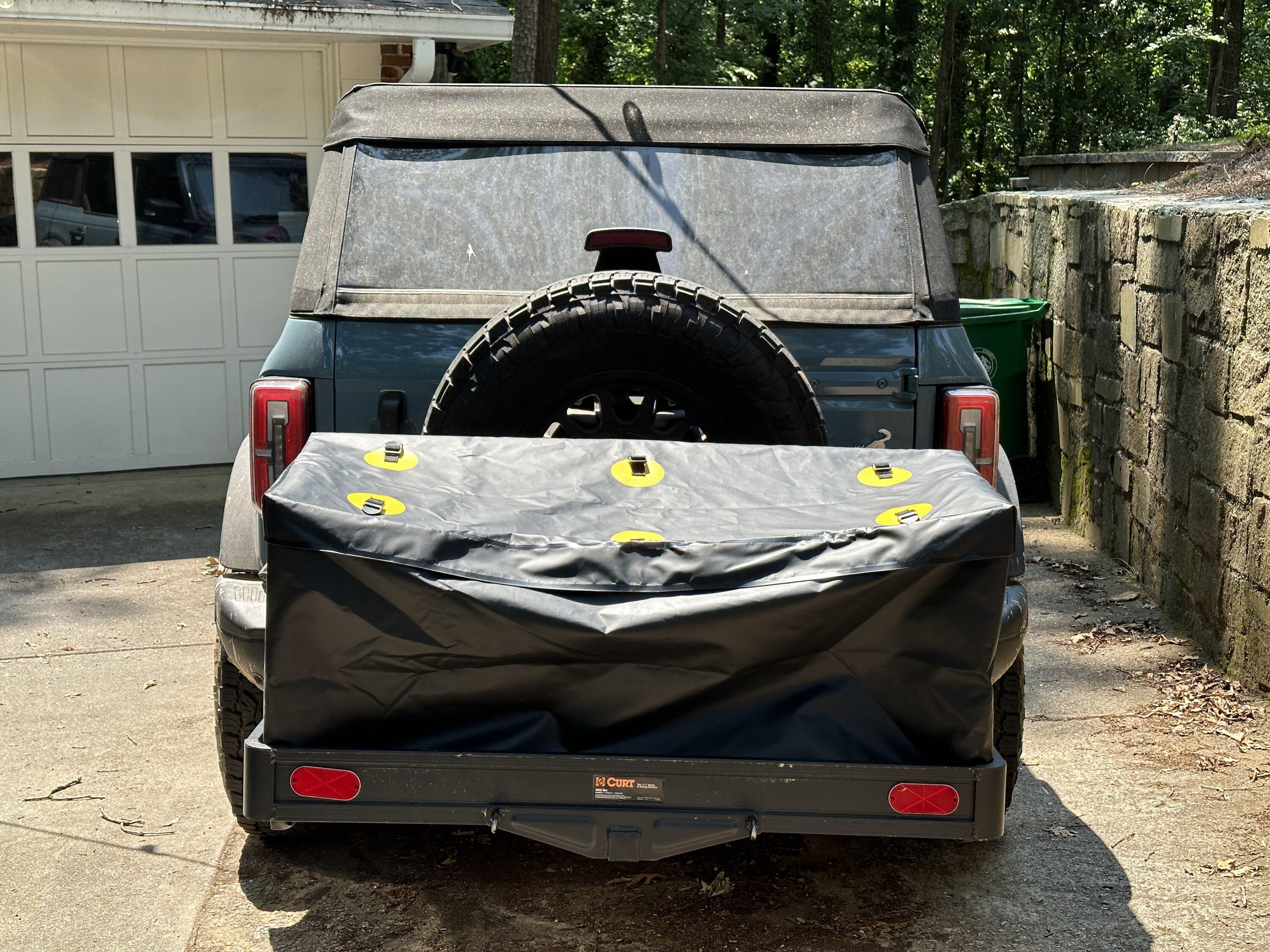 Ford Bronco KUAT 3 bike rack and swing away installed on Bronco IMG_0272.JPG
