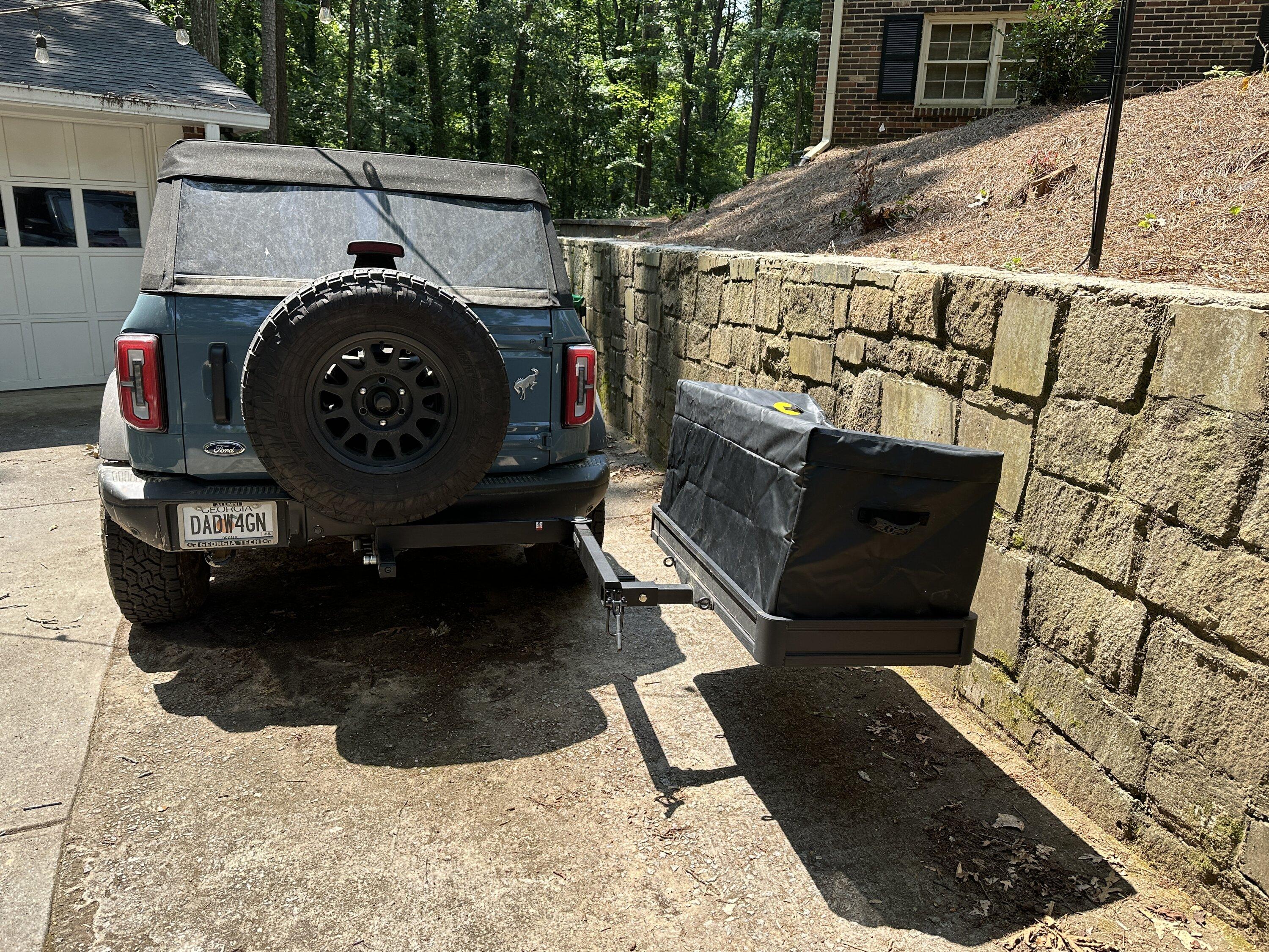 Ford Bronco KUAT 3 bike rack and swing away installed on Bronco IMG_0273.JPG