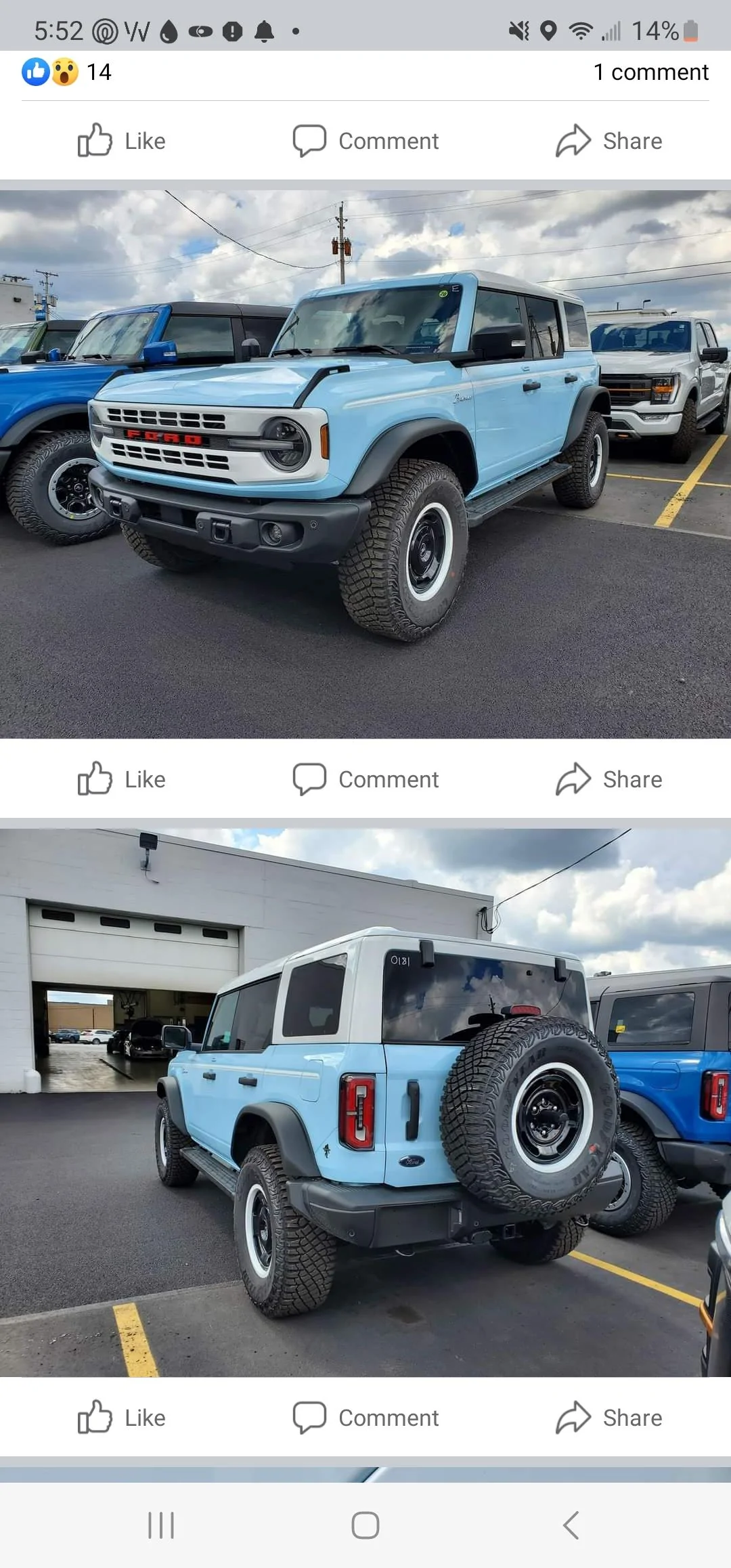 Ford Bronco Bronco Heritage Limited begins arriving at dealerships (video @ Village Ford) Screenshot_20230703_175224_Facebook