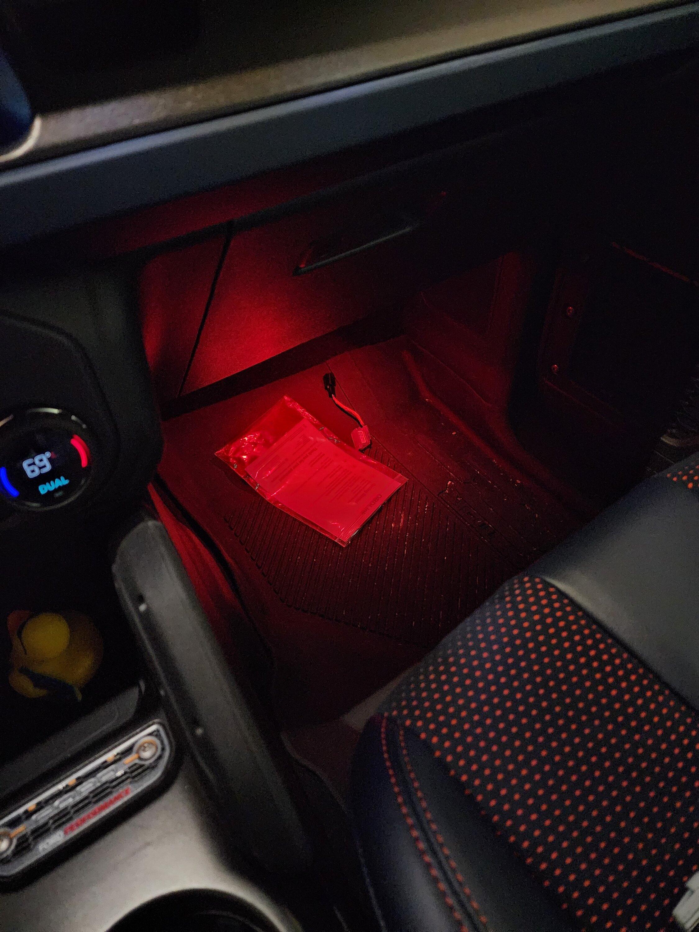 Ford Bronco Color changing ambient lighting using Ford OEM parts 20230703_220111