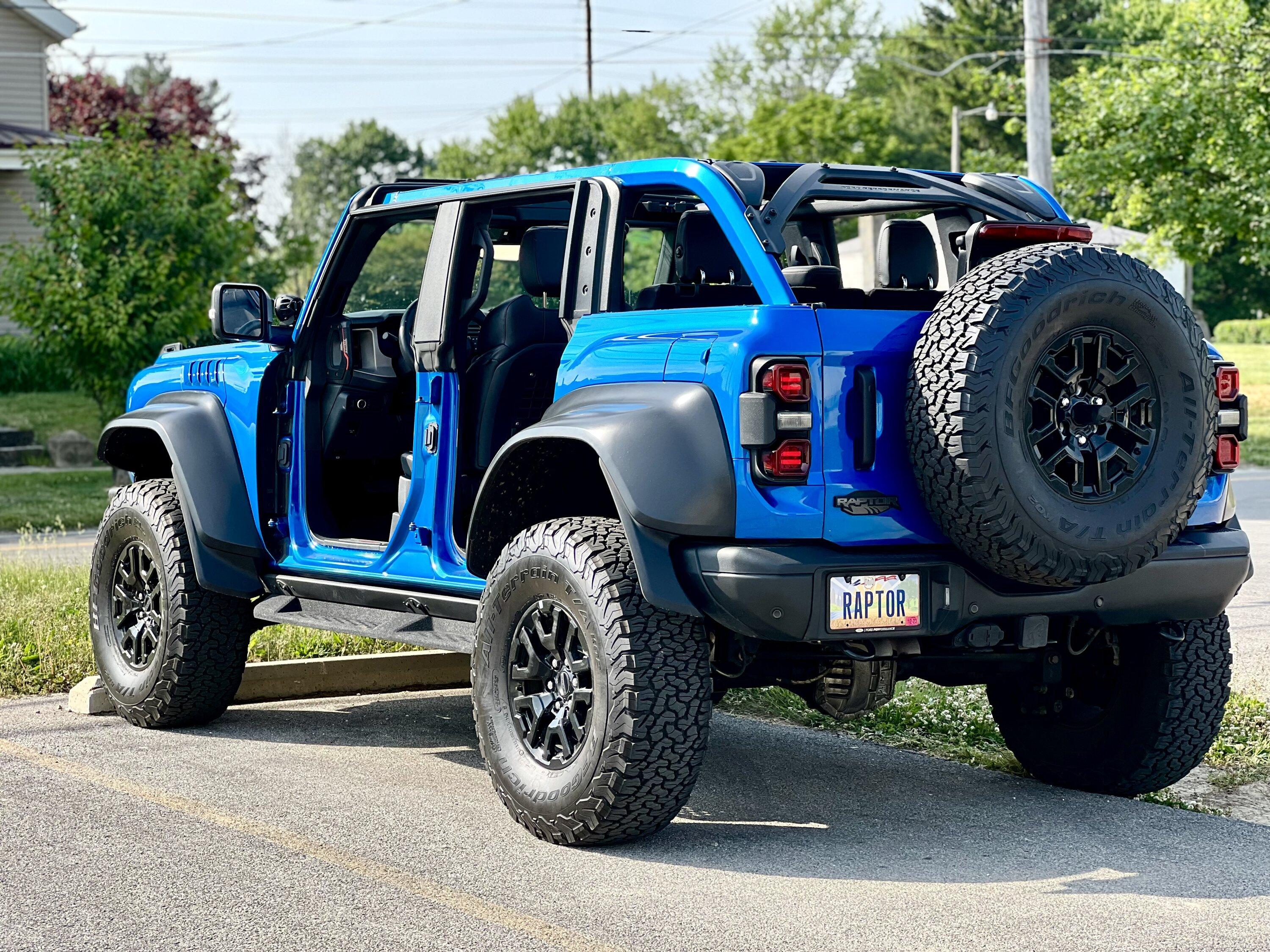 Ford Bronco Found this little Warthog nugget in the Bronco Raptor today IMG_9176