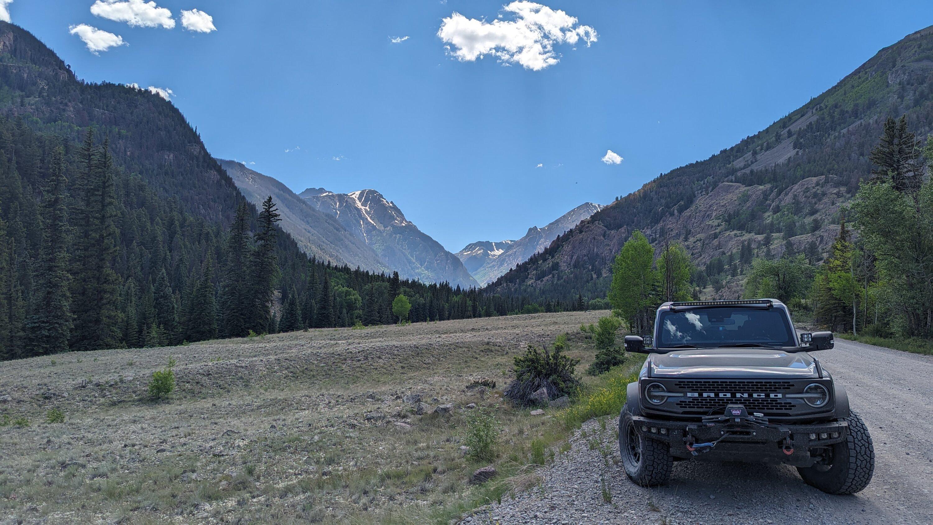 Ford Bronco Colorado Passes: Engineer -> Cinnamon -> California -> Hurricane -> Corkscrew PXL_20230701_220008476
