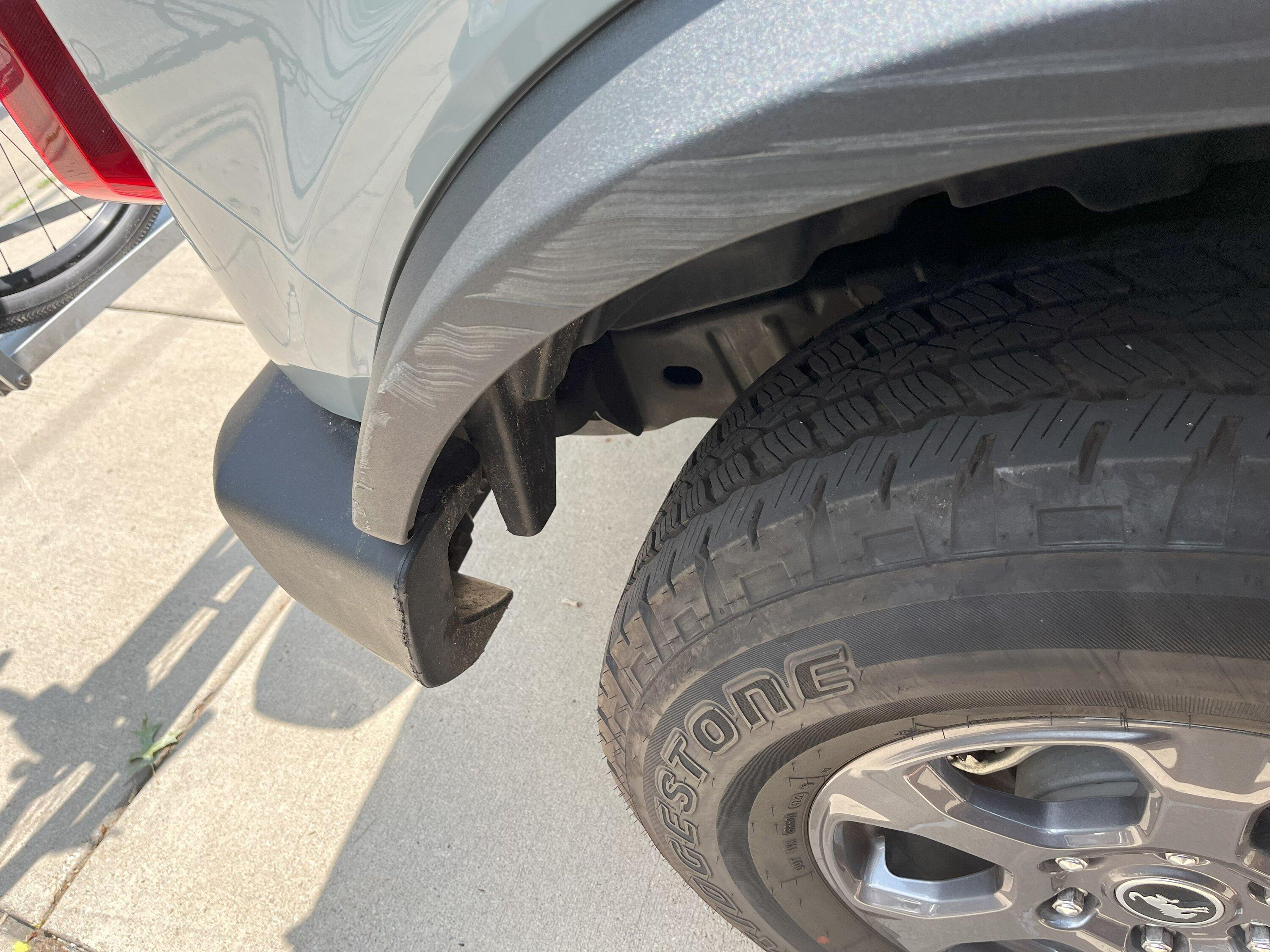 Ford Bronco Fender Flares (OEM) scratched IMG_0540