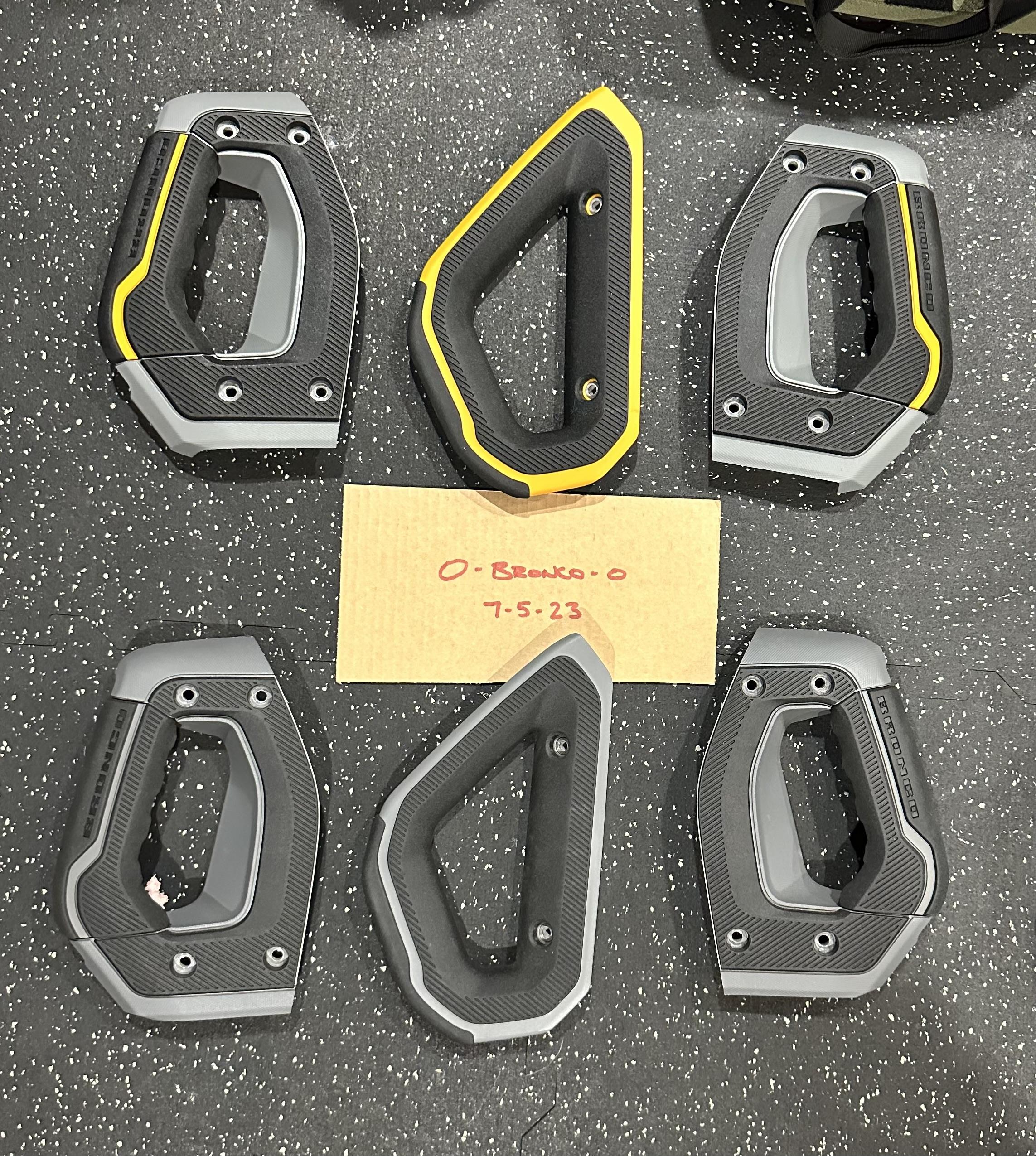 Ford Bronco Grab Handles Gray and Orange Sets IMG_3436