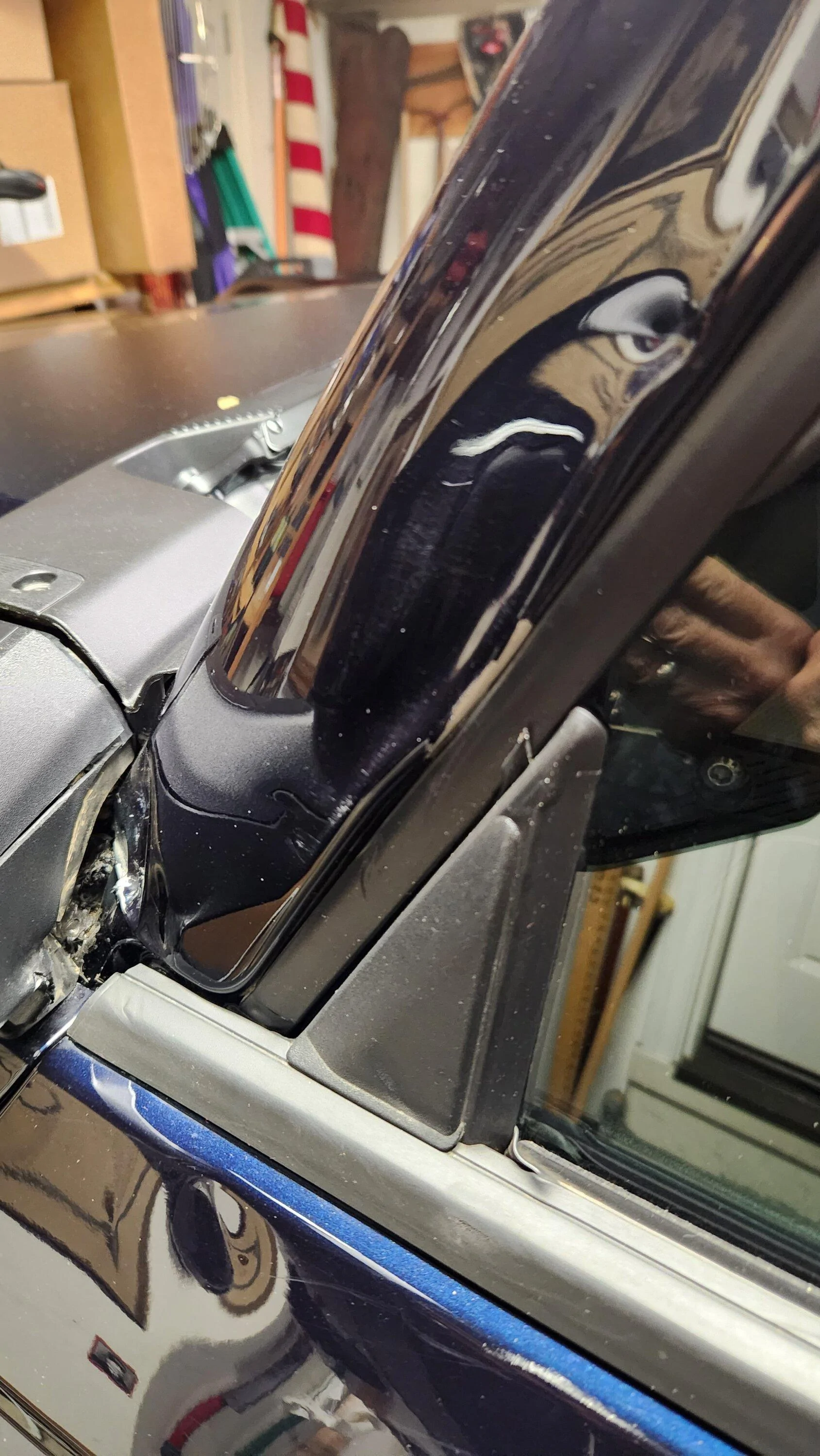 Ford Bronco A pillar dent 20230706_082046