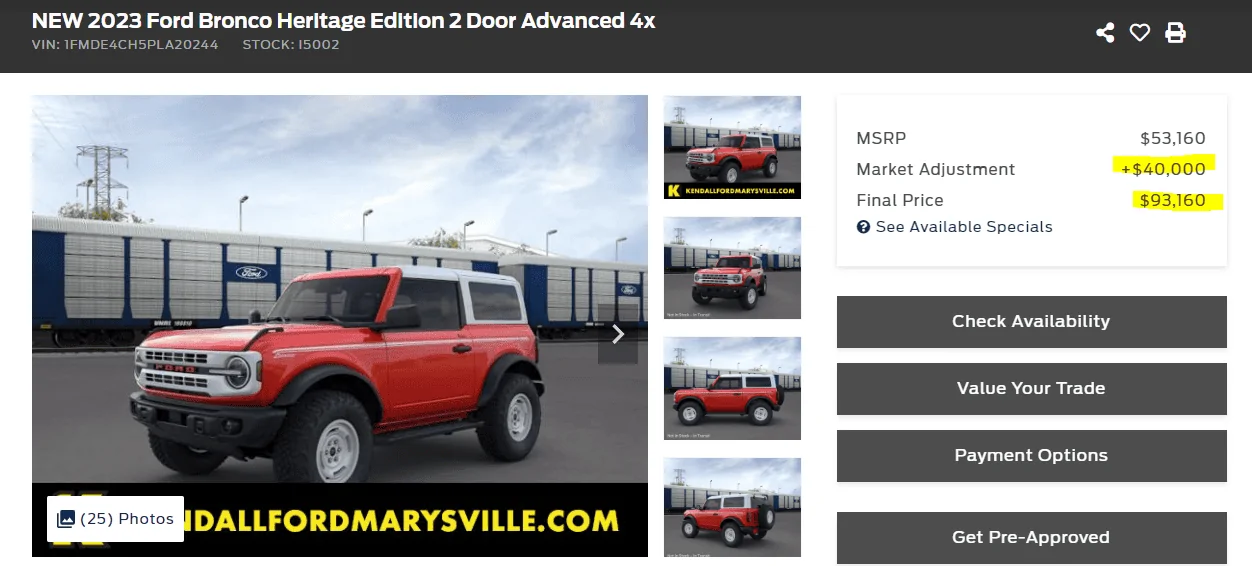 Ford Bronco HERITAGE EDITION Bronco Club 1688664177671