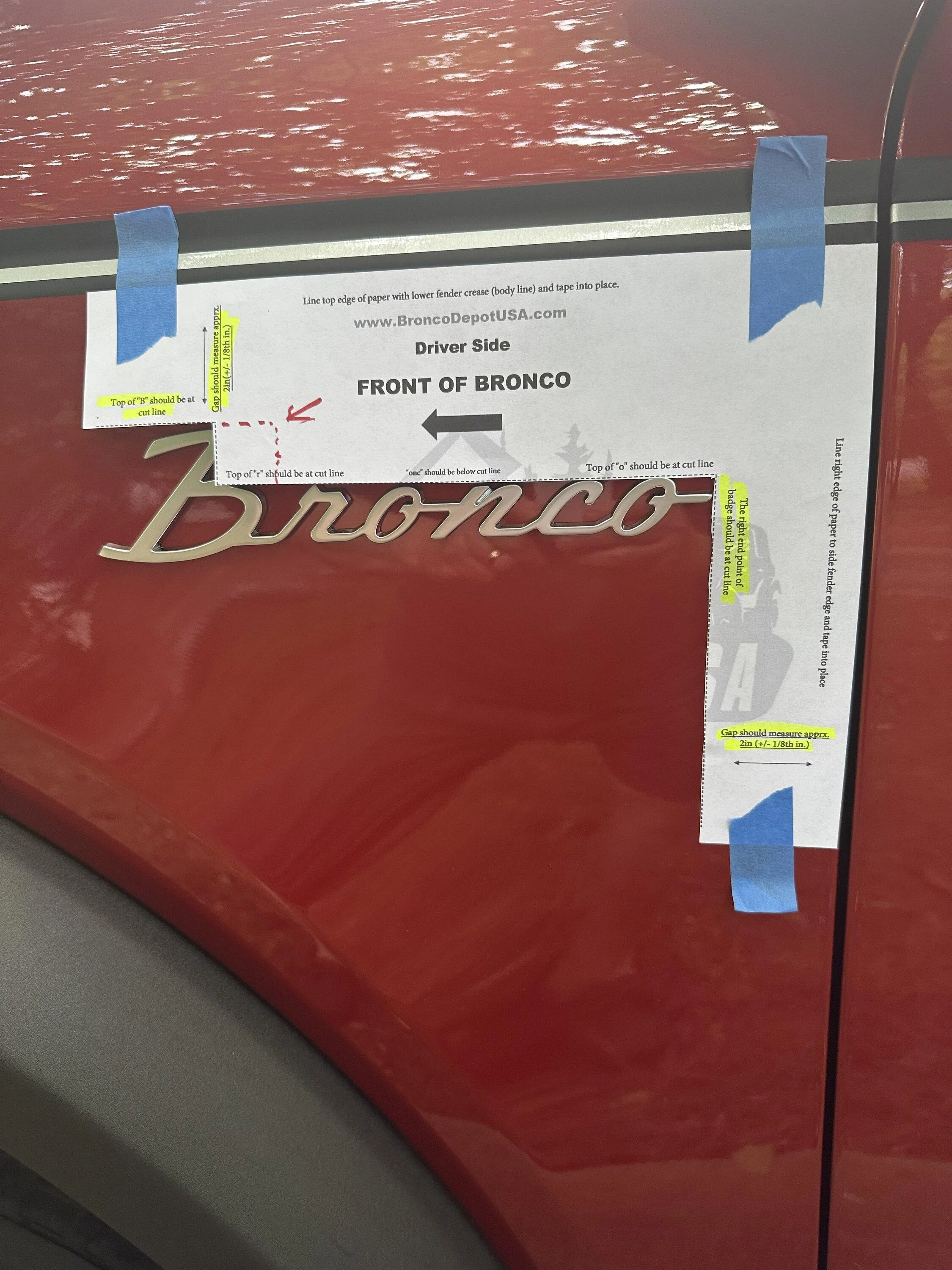 Ford Bronco Bronco Script Badge Favor IMG_0751
