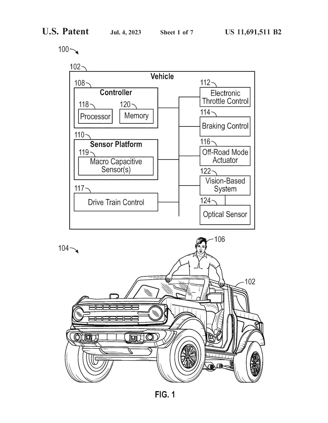 Ford Bronco Ford Patents Offroad Driving While Standing Up in Bronco page 3