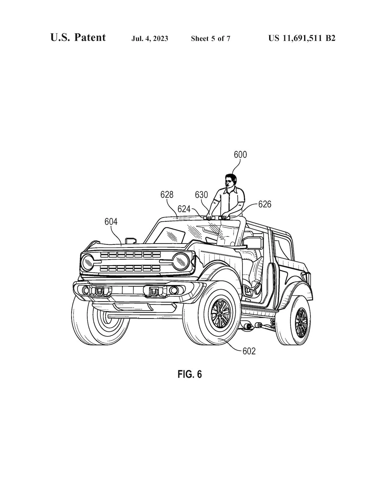 Ford Bronco Ford Patents Offroad Driving While Standing Up in Bronco page 7