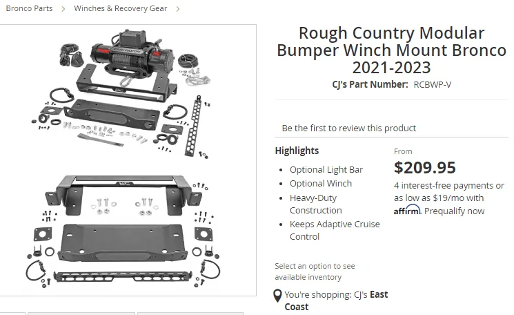 Ford Bronco (EDITED) Best budget winch bumpers? 1688756518324