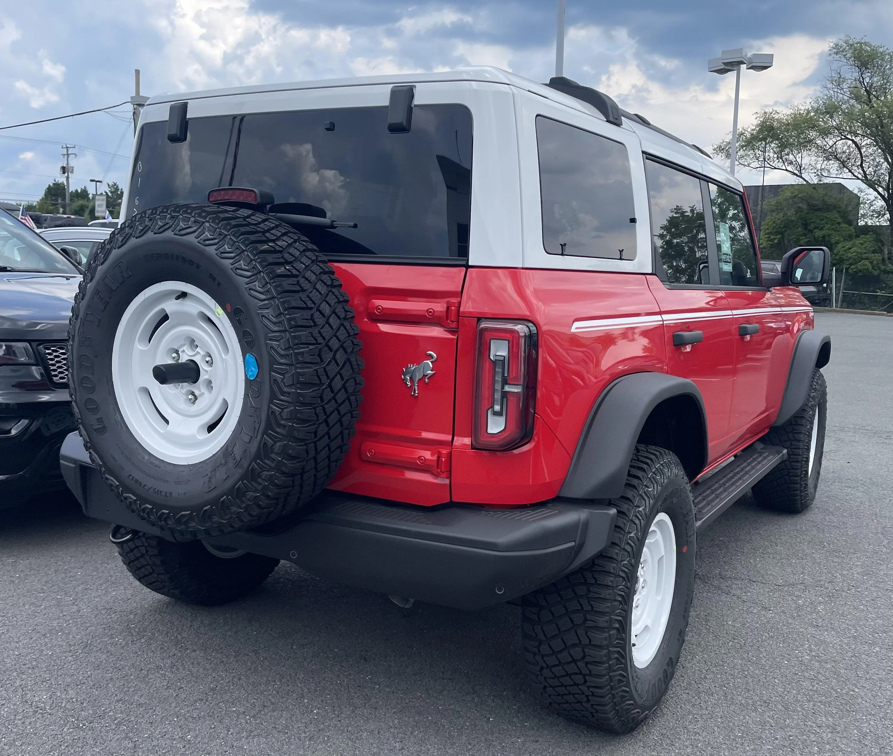 Ford Bronco HERITAGE EDITION Bronco (Race Red) Spotted at Dealership IMG_6063