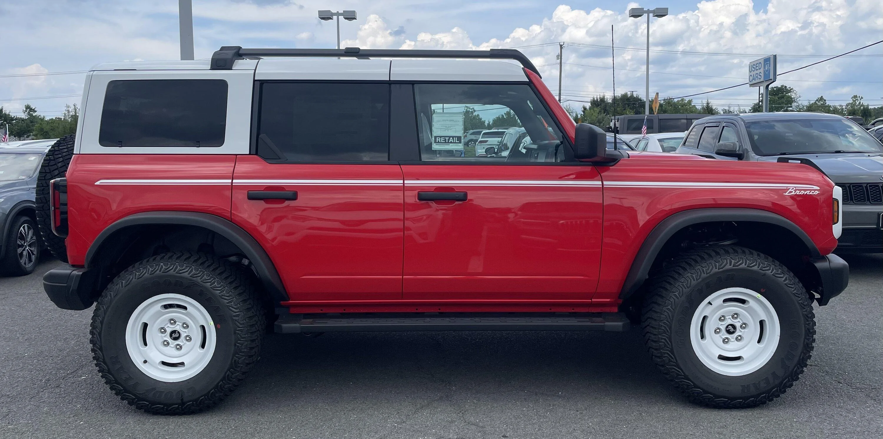 Ford Bronco HERITAGE EDITION Bronco (Race Red) Spotted at Dealership IMG_6064