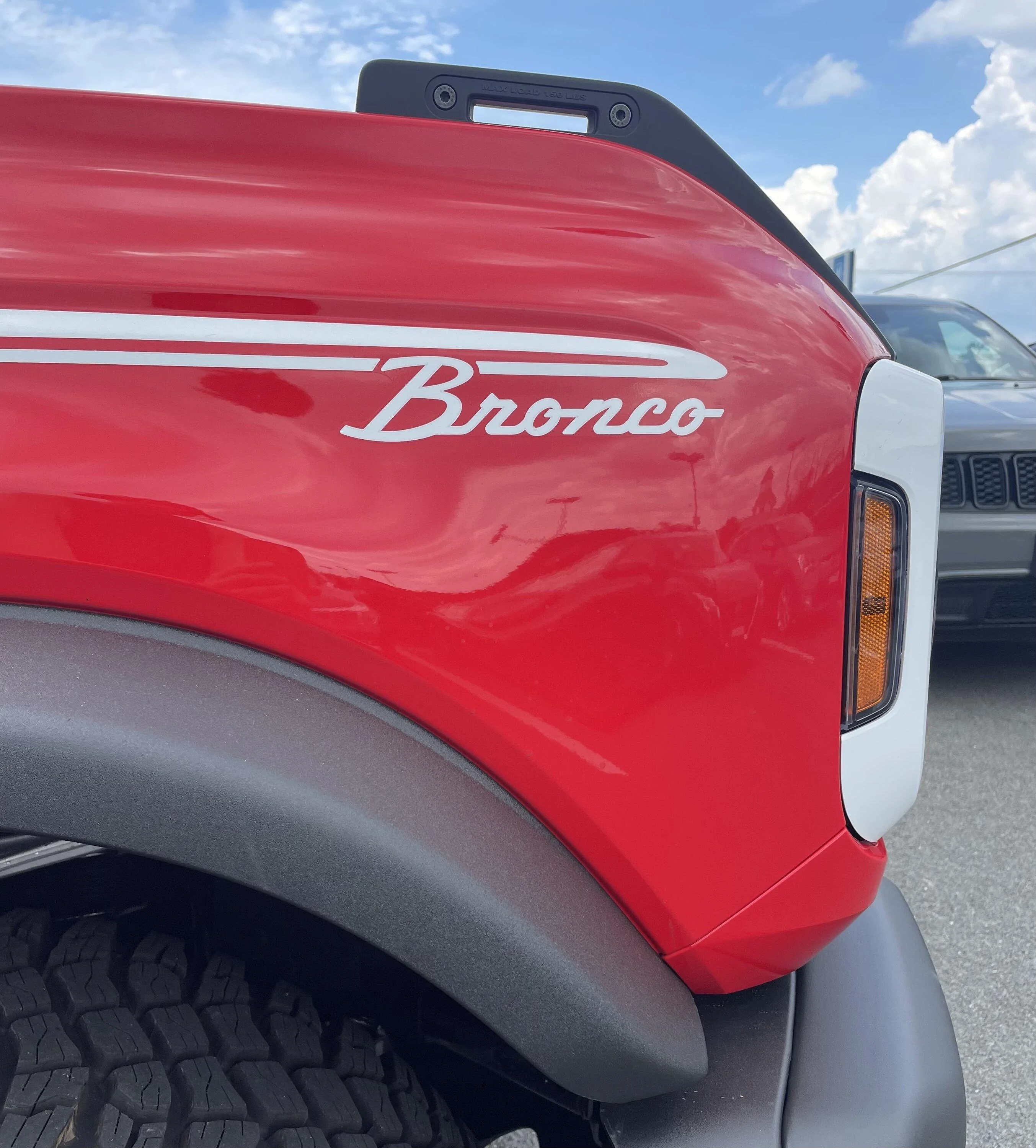 Ford Bronco HERITAGE EDITION Bronco (Race Red) Spotted at Dealership IMG_6065