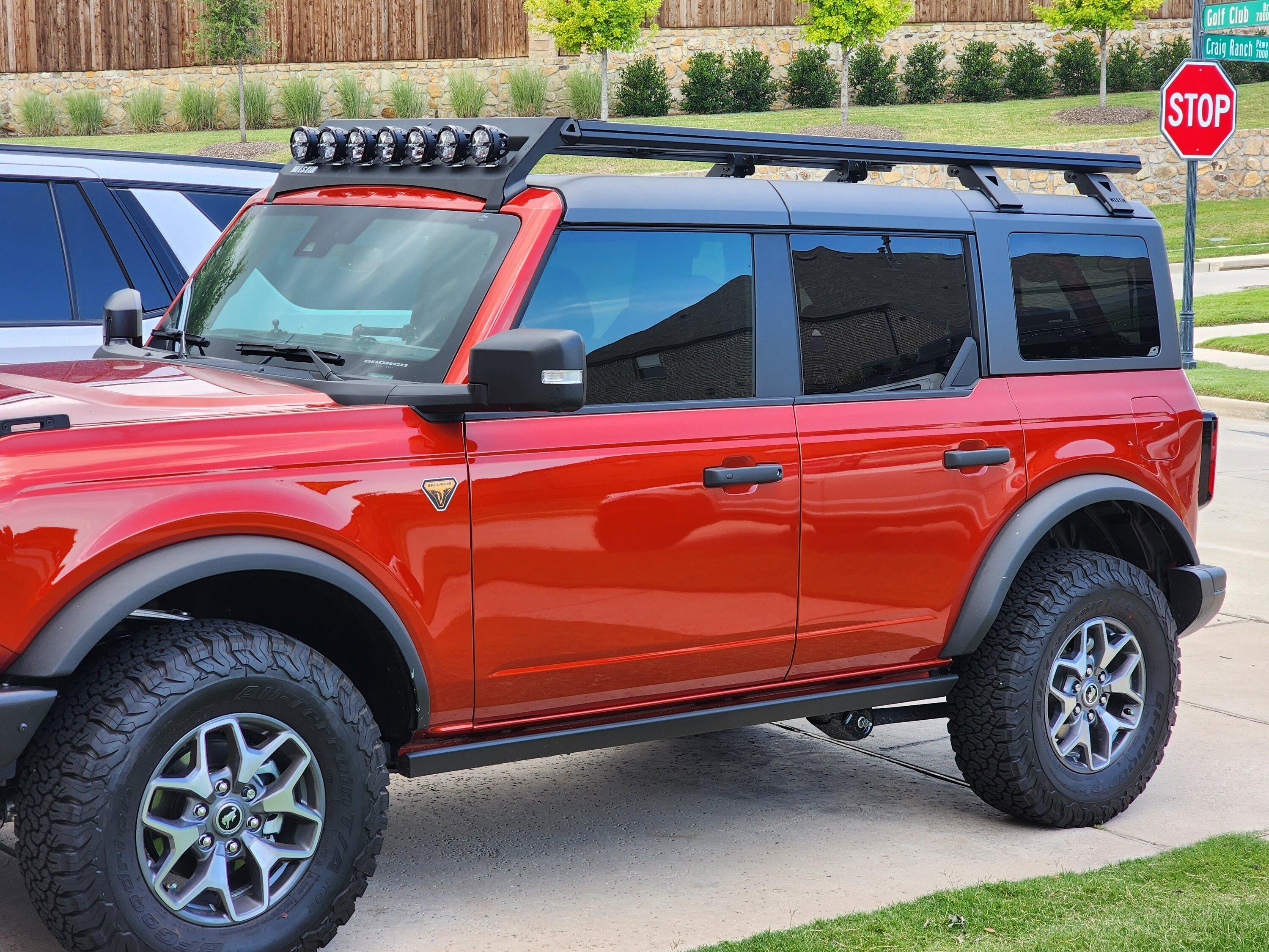 Ford Bronco Westin Mesa Roof Rack release when? 20230706_120329